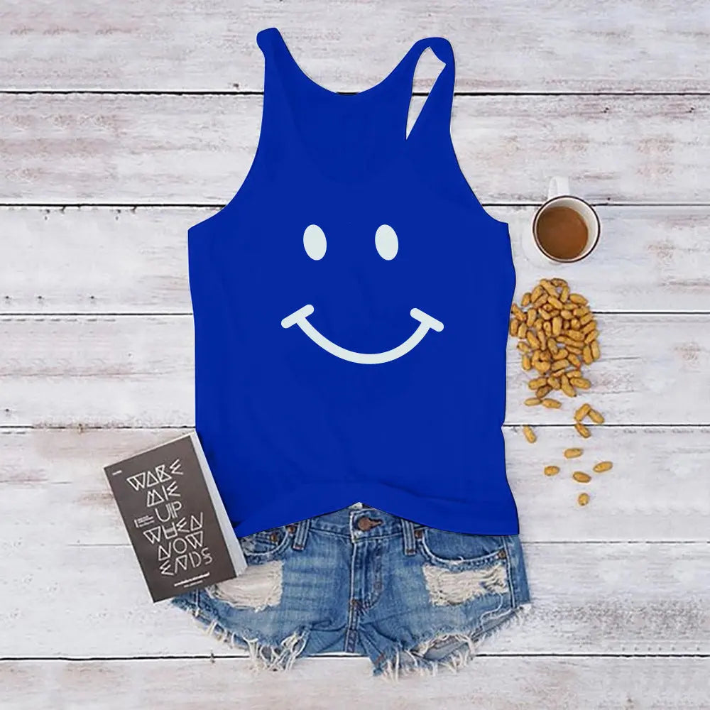 Love Your Smile Fashion Casual Undershirt Top - GlossiChic Collection Dark Blue / S GlossiChic Collection Shirts & Tops