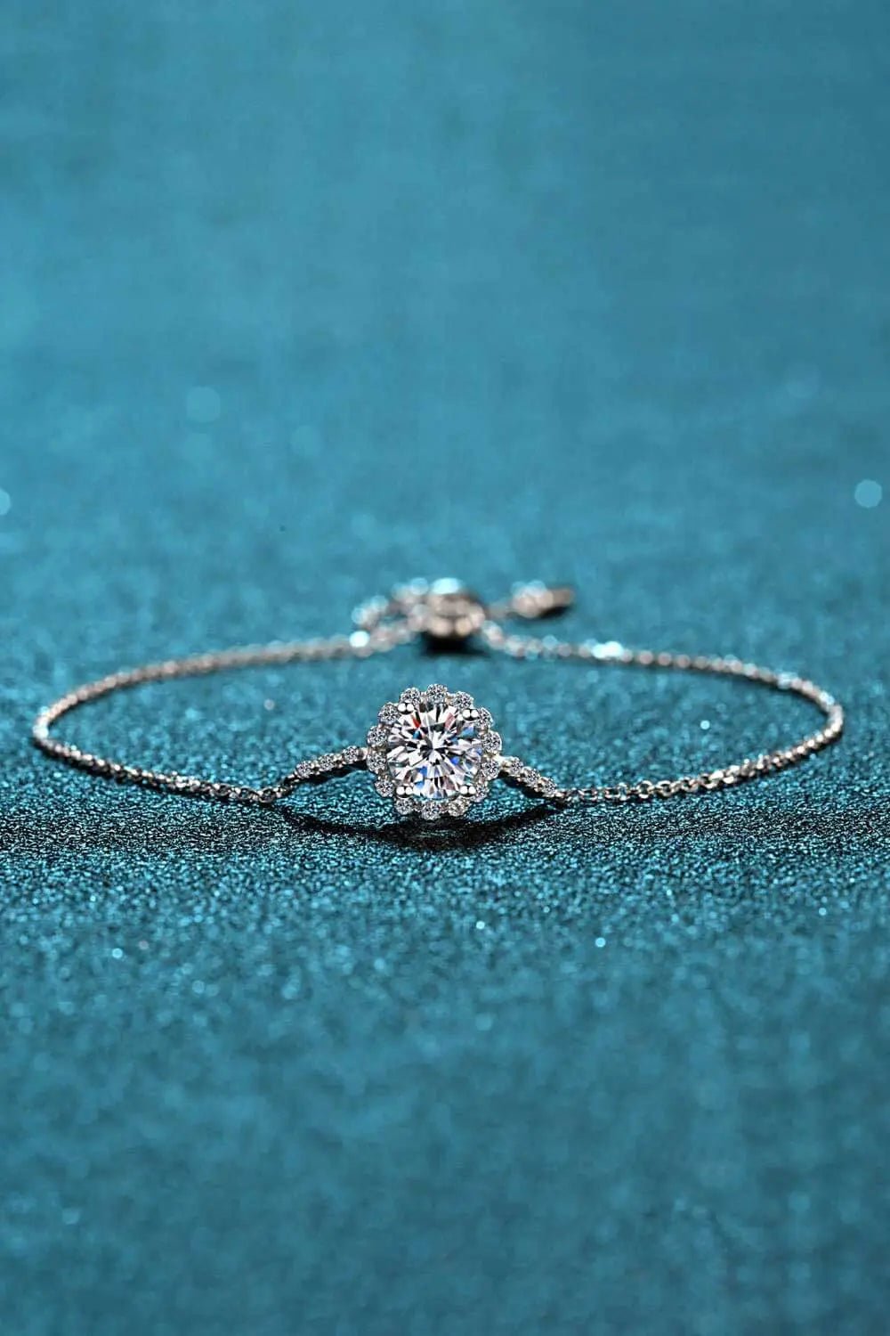 1 Carat Moissanite Chain Bracelet - GlossiChic Collectionjewelry