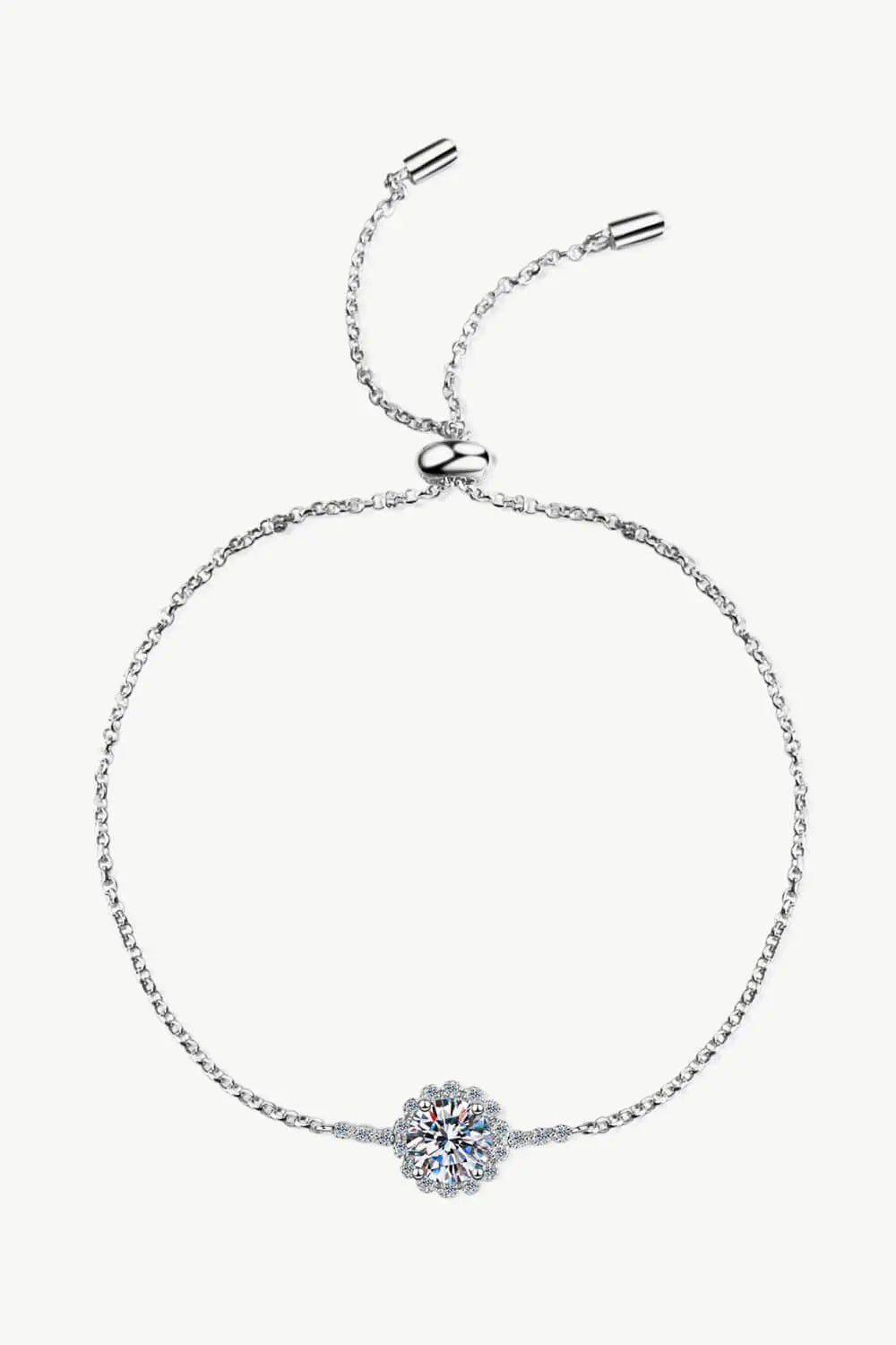 1 Carat Moissanite Chain Bracelet - GlossiChic Collectionjewelry