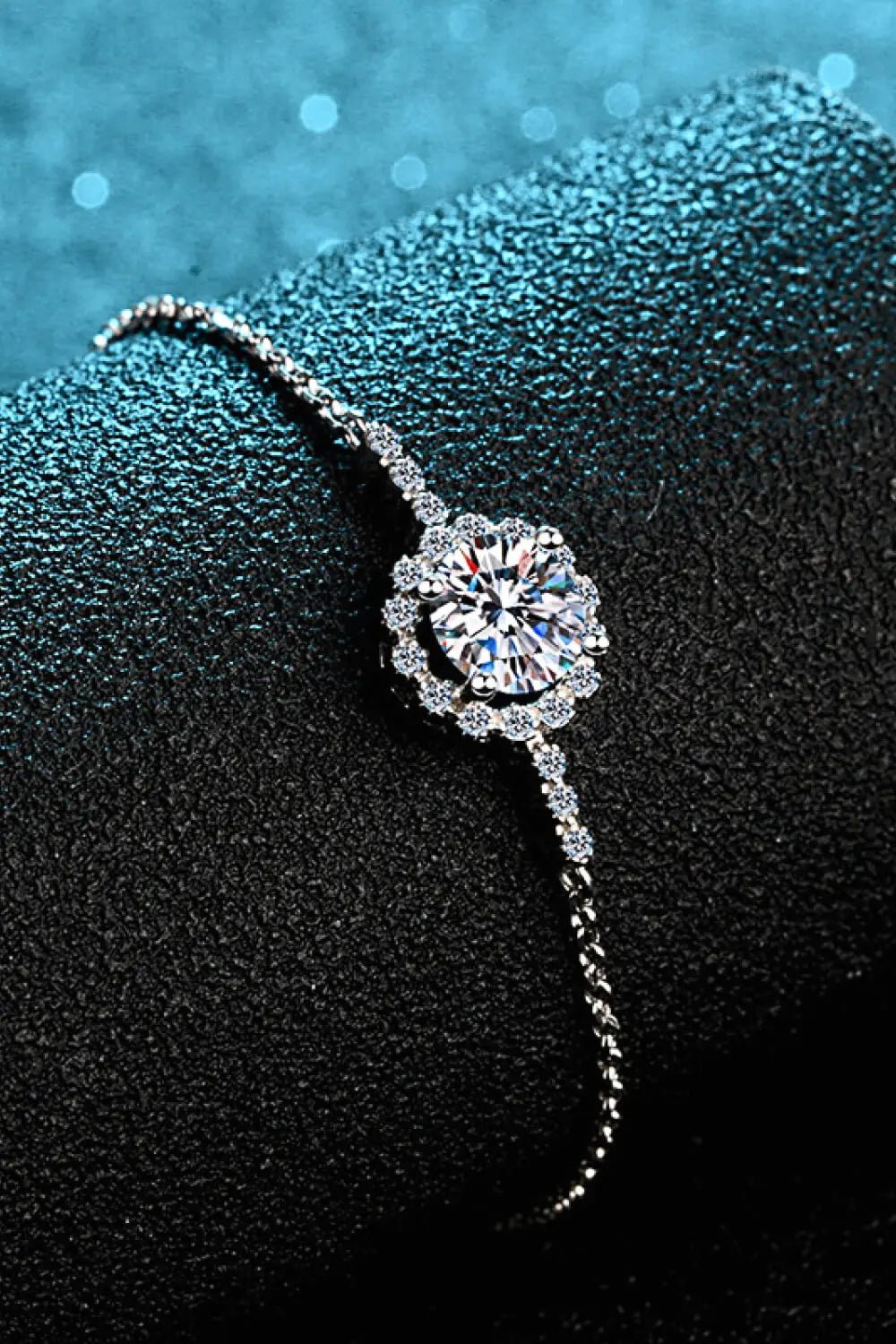 1 Carat Moissanite Chain Bracelet - GlossiChic Collectionjewelry