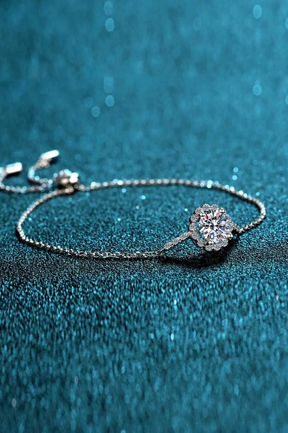1 Carat Moissanite Chain Bracelet - GlossiChic Collectionjewelry