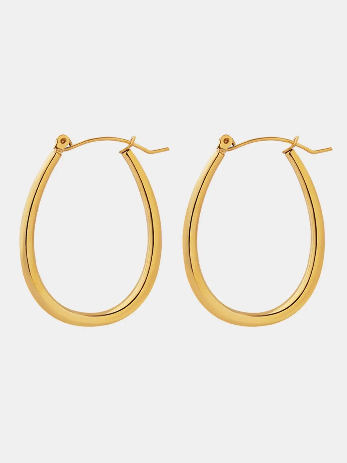 18K Gold-Plated Titanium Steel Earrings - GlossiChic Collection Gold / One Size GlossiChic Collection Earrings