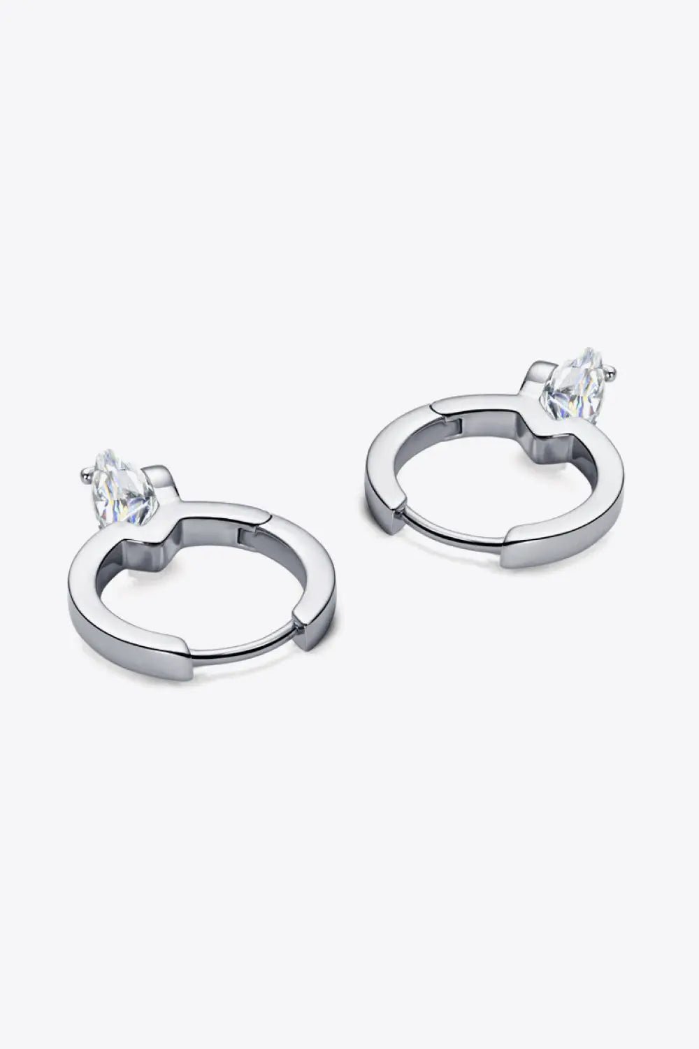 2 Carat Moissanite 925 Sterling Silver Drop Earrings - GlossiChic Collectionjewelry