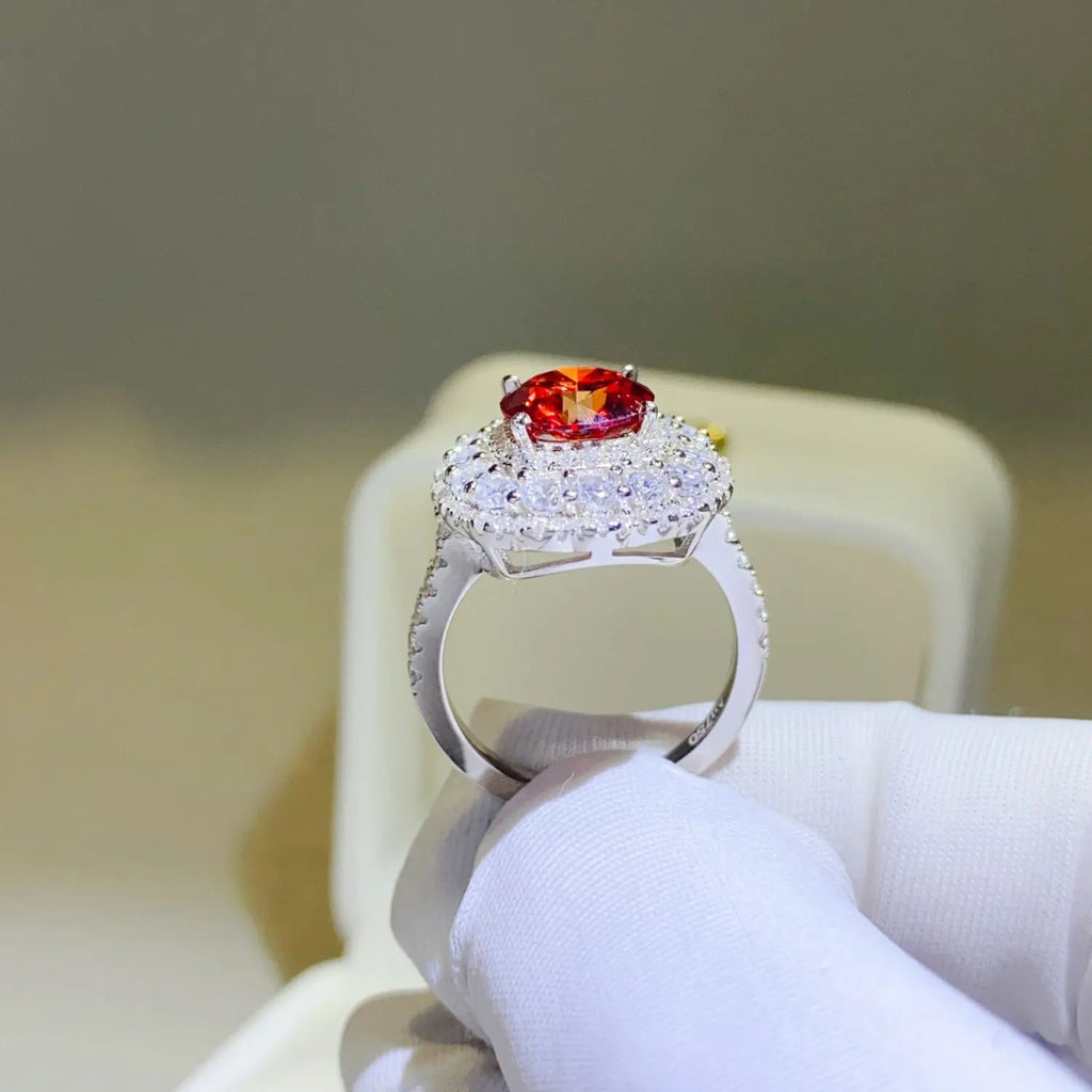 2 Carat Moissanite 925 Sterling Silver Ring - GlossiChic Collectionjewelry