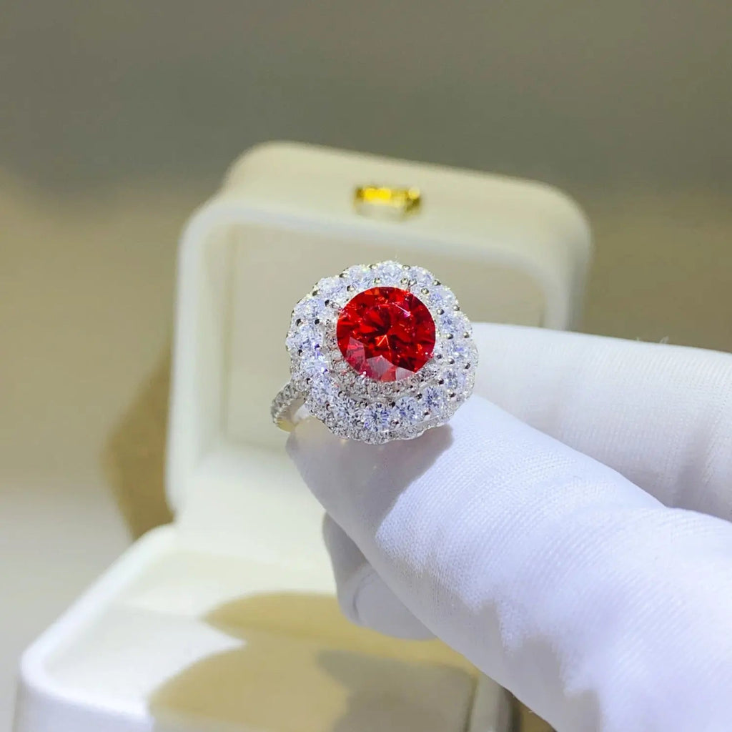 2 Carat Moissanite 925 Sterling Silver Ring - GlossiChic Collectionjewelry