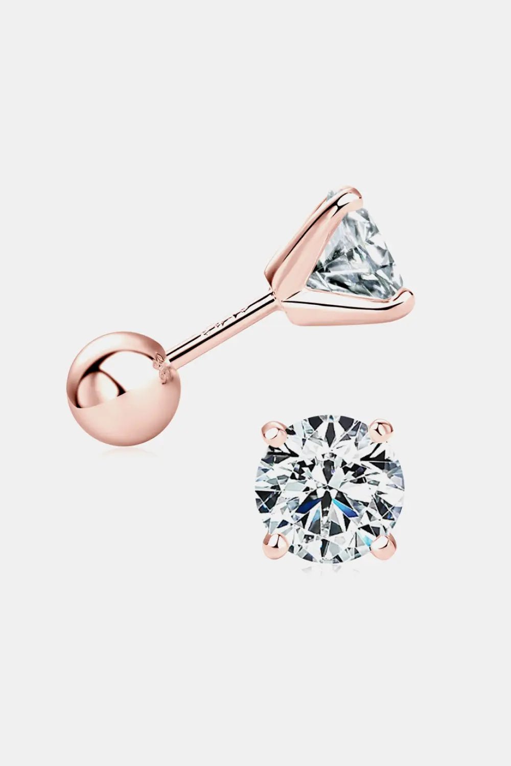 2 Carat Moissanite 925 Sterling Silver Stud Earrings - GlossiChic CollectionEarrings