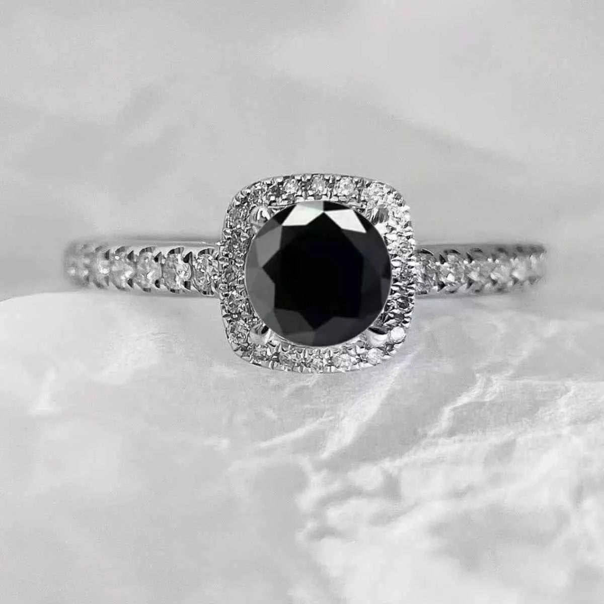 1 Carat Moissanite 925 Sterling Silver Ring