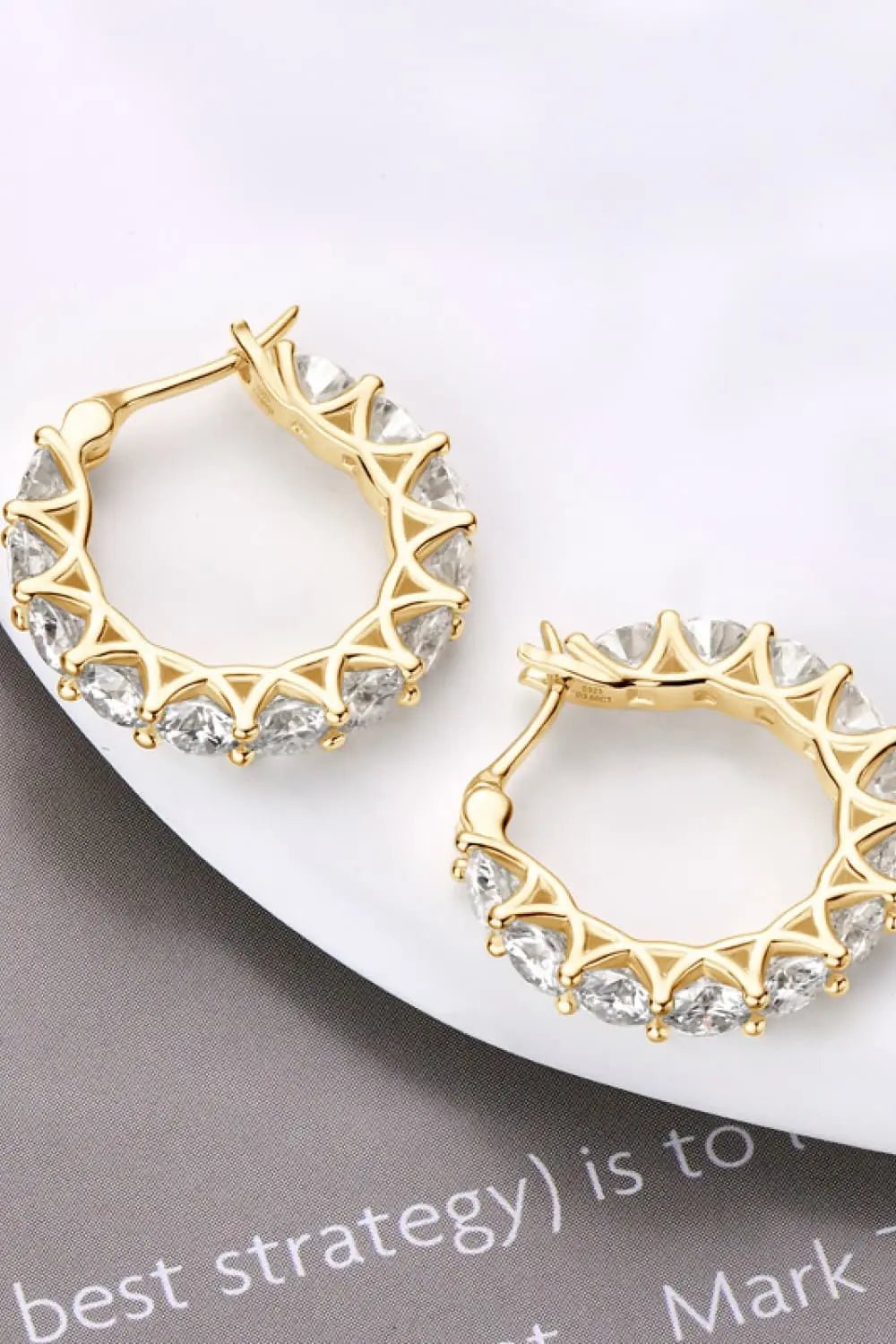 7.2 Carat Moissanite 925 Sterling Silver Earrings - GlossiChic Collectionjewelry