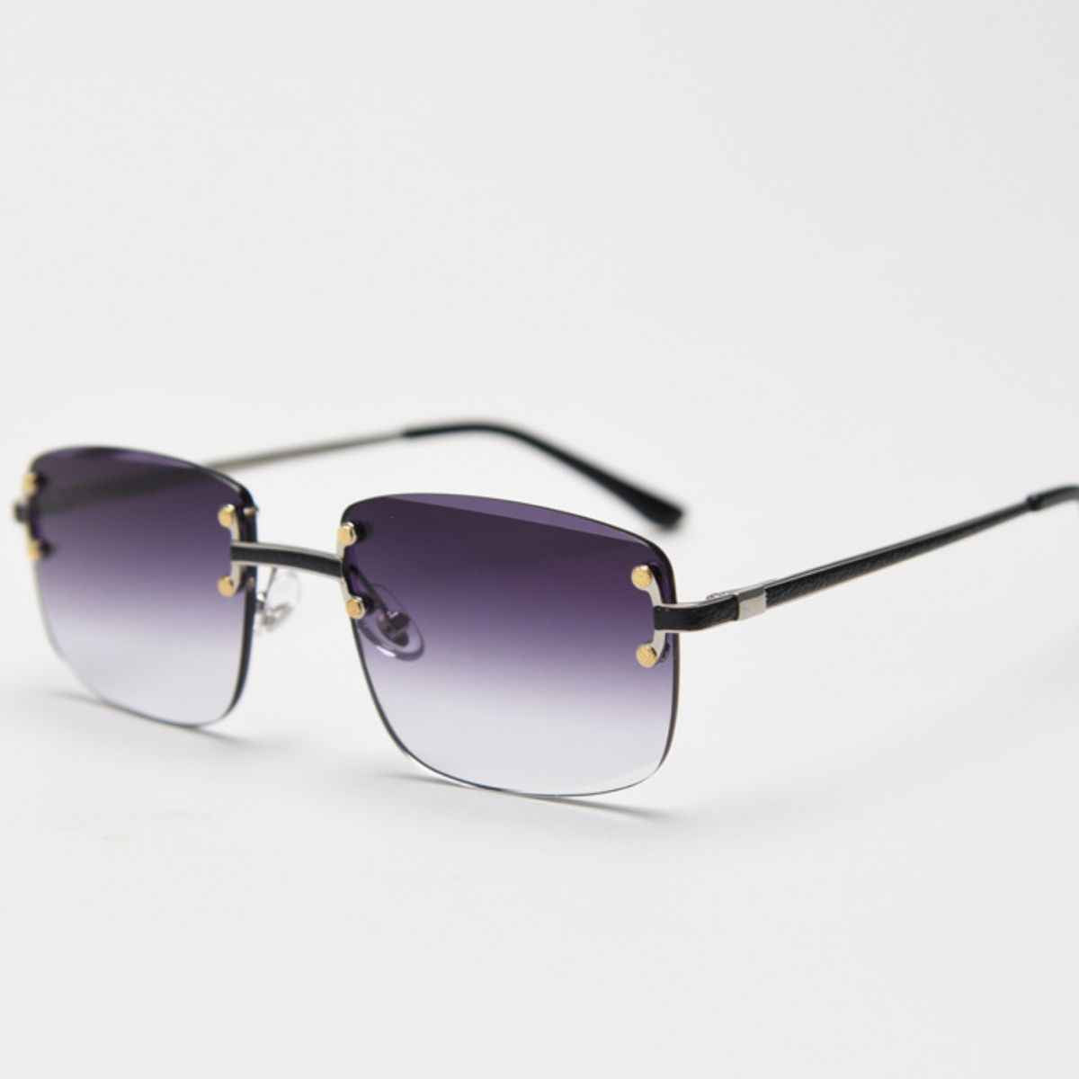 Rimless Gradient Tinted Sunglasses