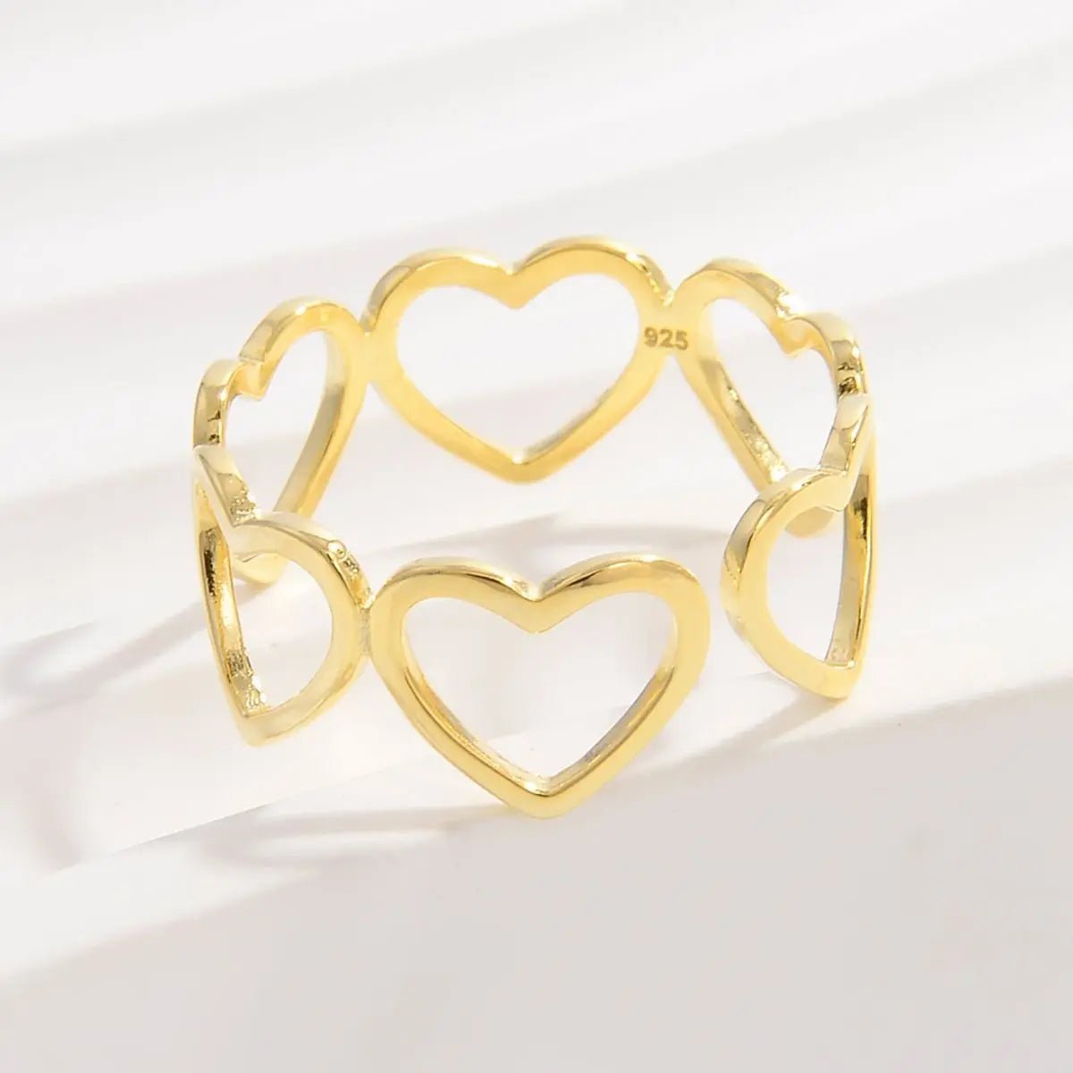 925 Sterling Silver Heart Ring - GlossiChic Collectionjewelry