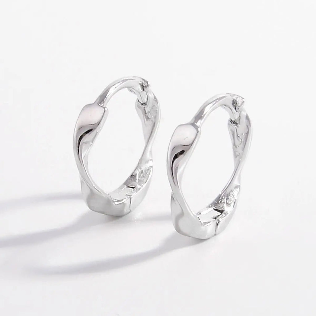 925 Sterling Silver Hoop Earrings - GlossiChic Collectionjewelry