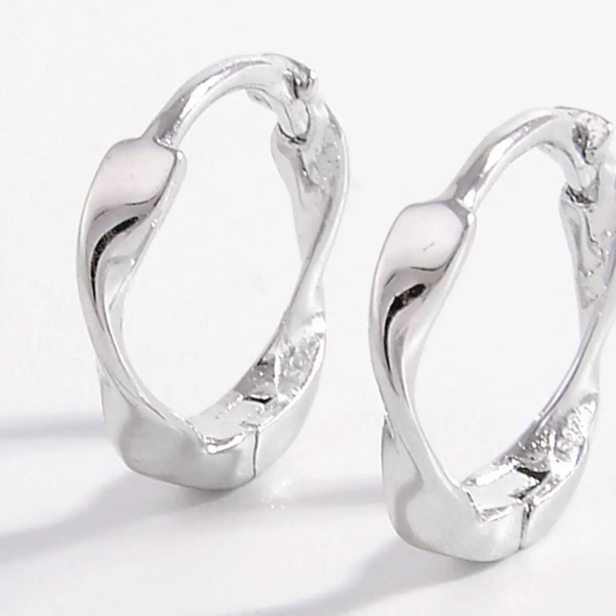 925 Sterling Silver Hoop Earrings - GlossiChic Collectionjewelry