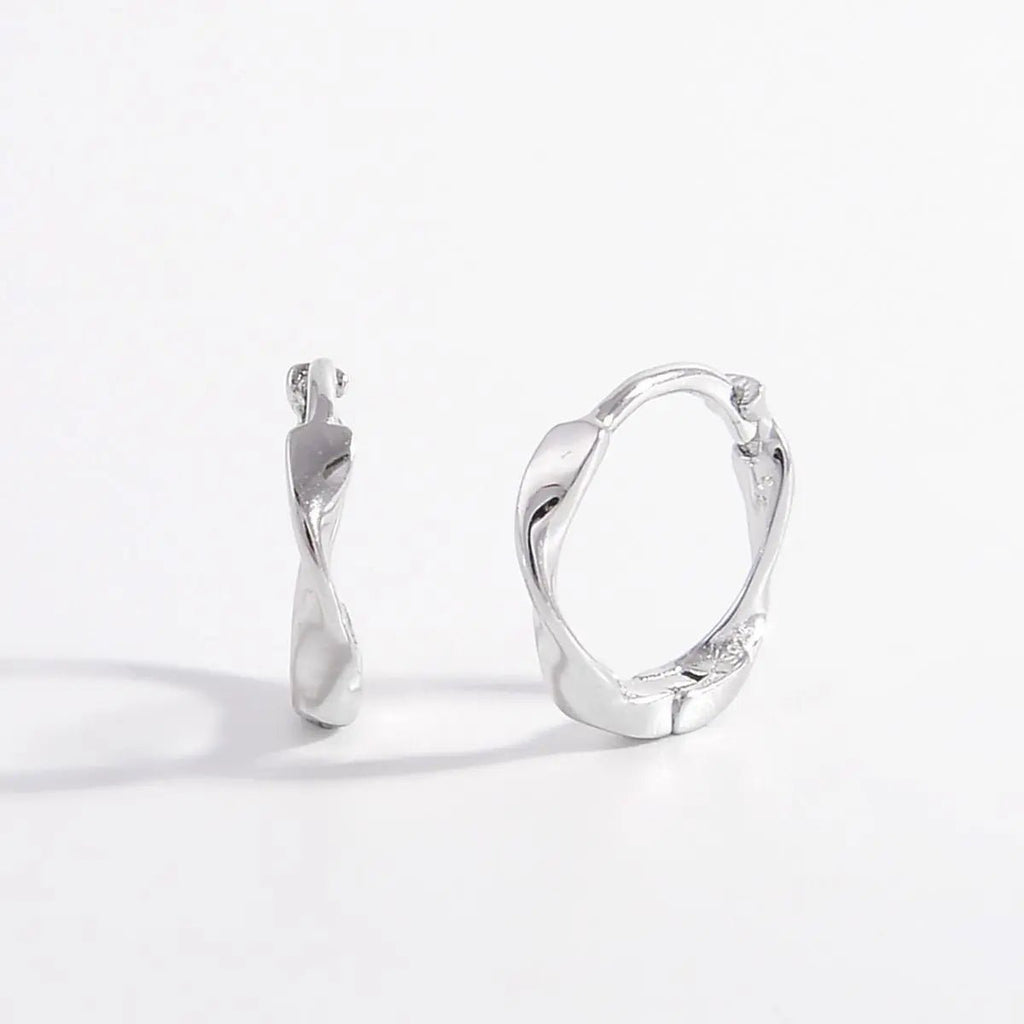 925 Sterling Silver Hoop Earrings - GlossiChic Collectionjewelry