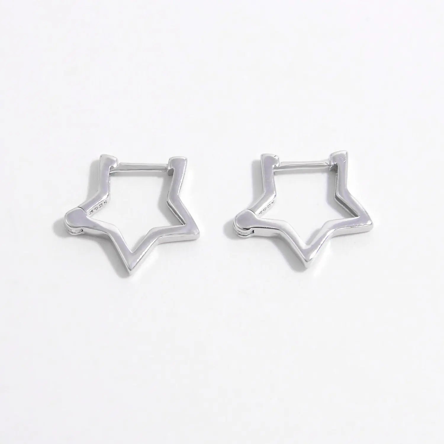 925 Sterling Silver Star Earrings - GlossiChic Collection Silver / One Size GlossiChic Collection jewelry