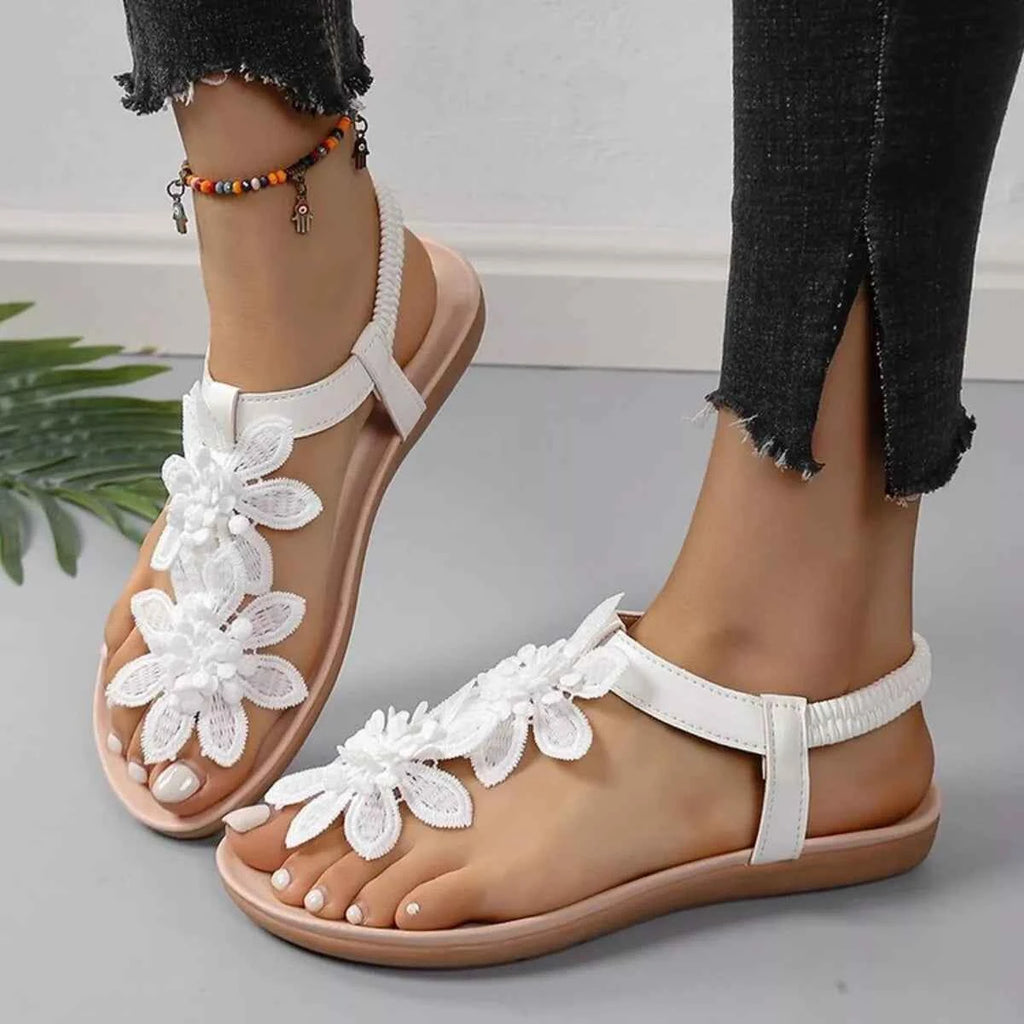 Flower Flats Sandals