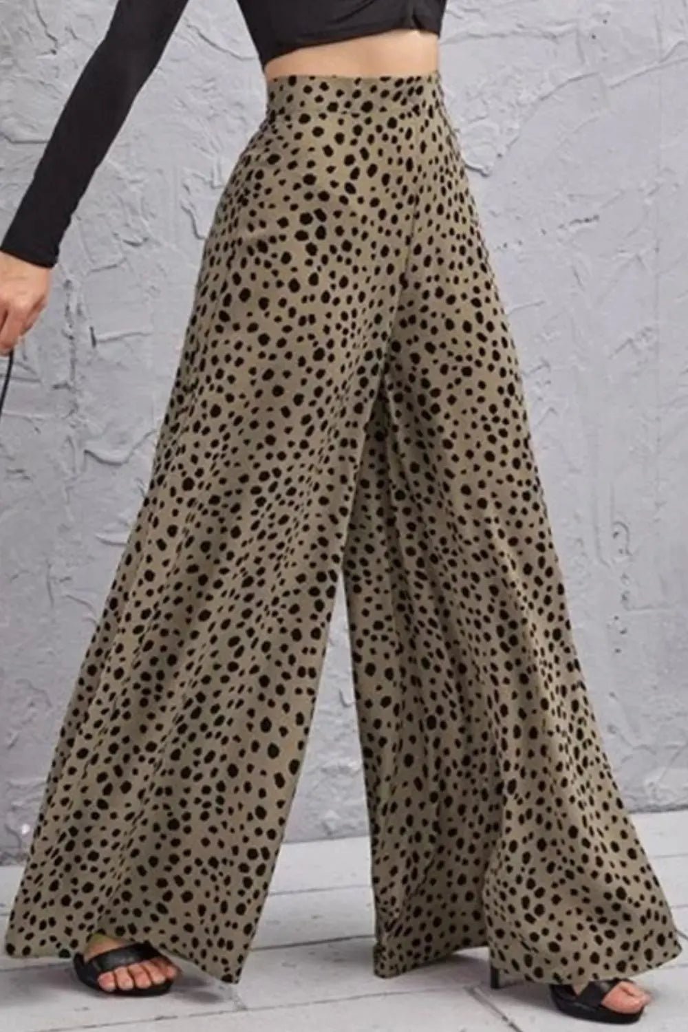 Animal Print High - Rise Culottes - GlossiChic CollectionJeans, Pants, & Shorts