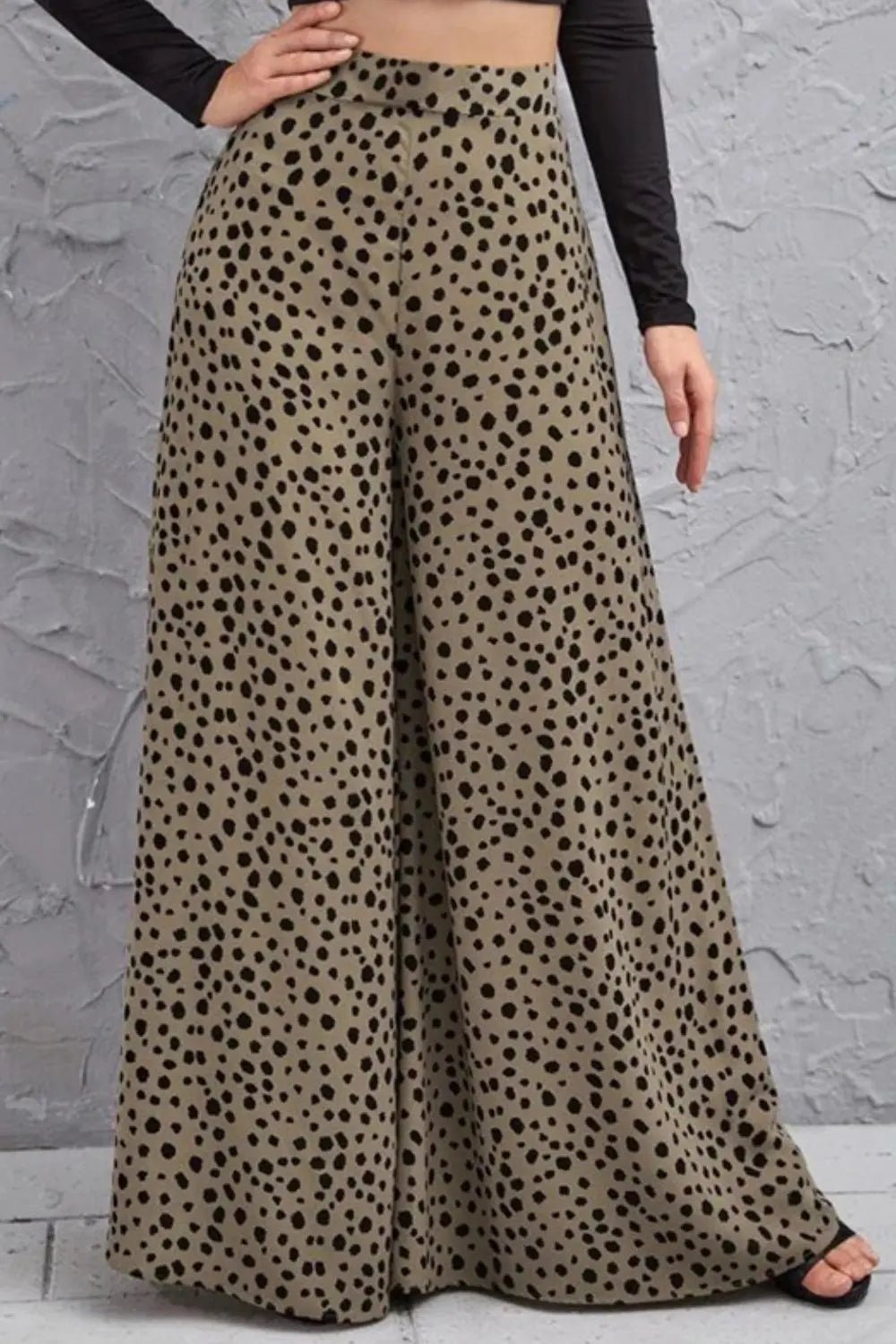 Animal Print High - Rise Culottes - GlossiChic CollectionJeans, Pants, & Shorts