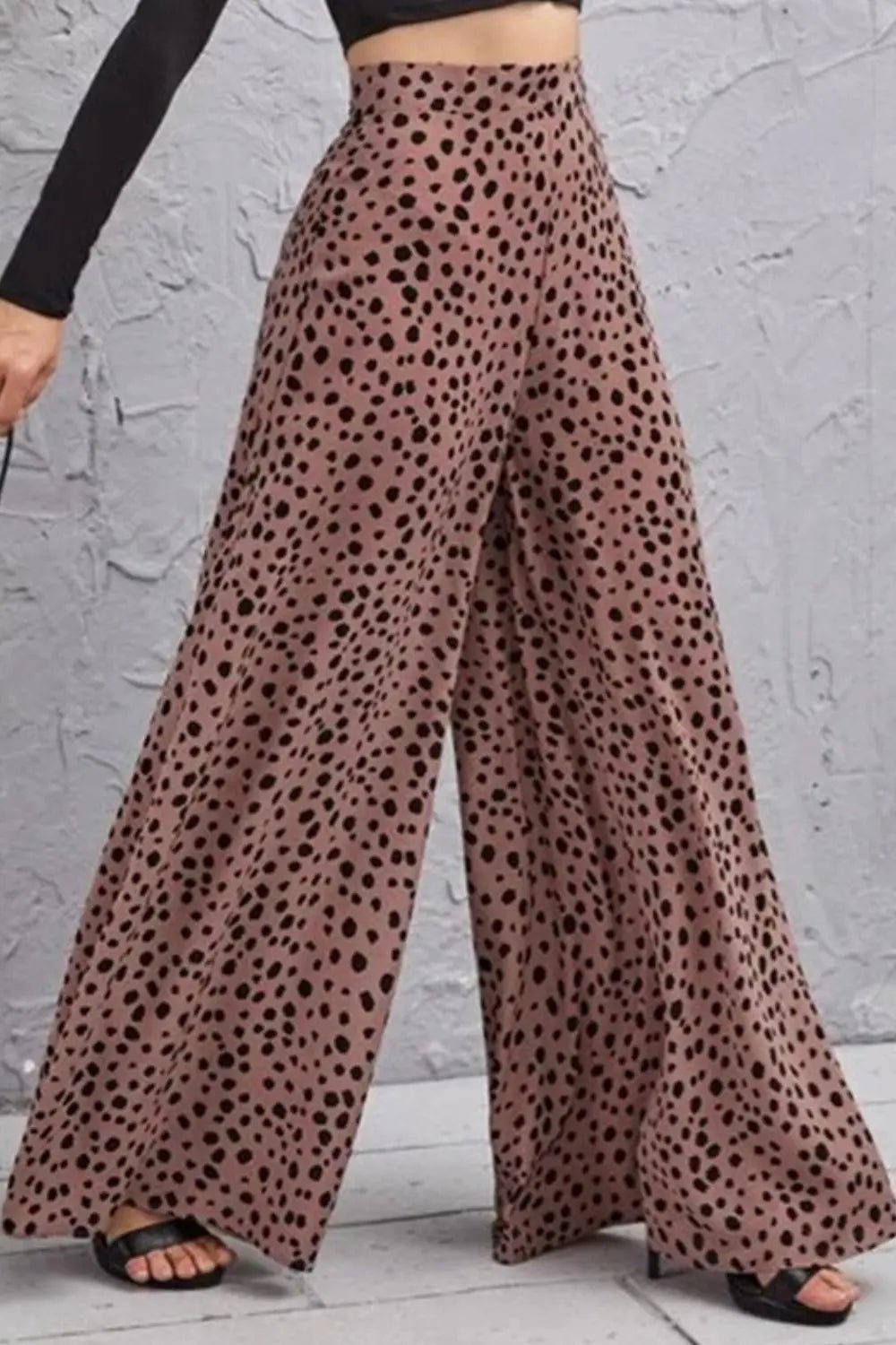 Animal Print High - Rise Culottes - GlossiChic CollectionJeans, Pants, & Shorts