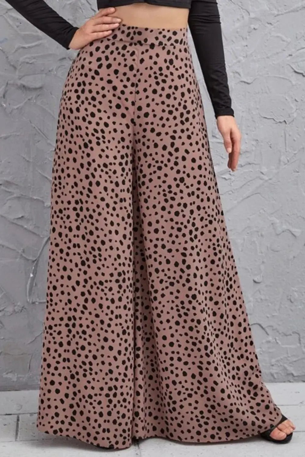 Animal Print High - Rise Culottes - GlossiChic CollectionJeans, Pants, & Shorts