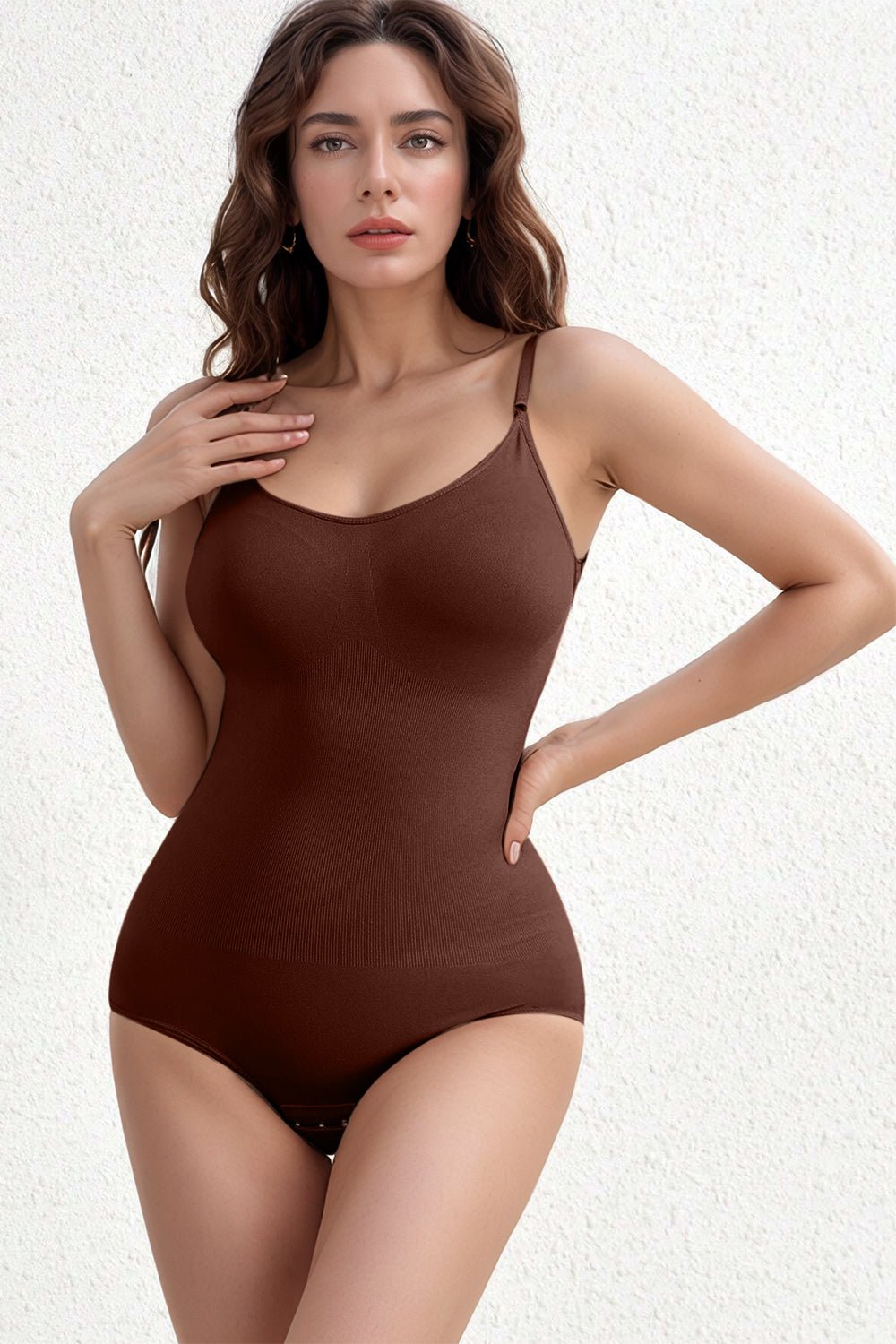 Basic Bae Full Size Scoop Neck Butt Lifting Bodysuit - GlossiChic Collection Black / XS Trendsi Bodysuits