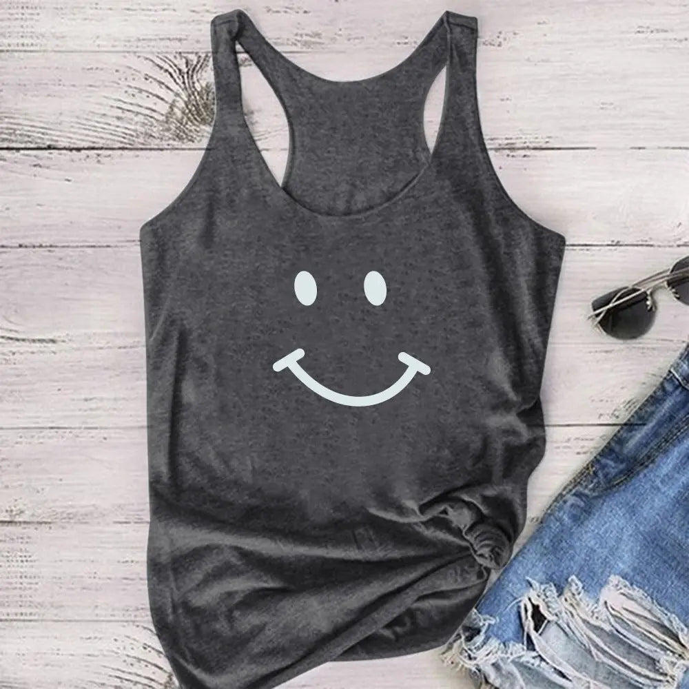 Love Your Smile Fashion Casual Undershirt Top - GlossiChic Collection Dark Grey / S GlossiChic Collection Shirts & Tops