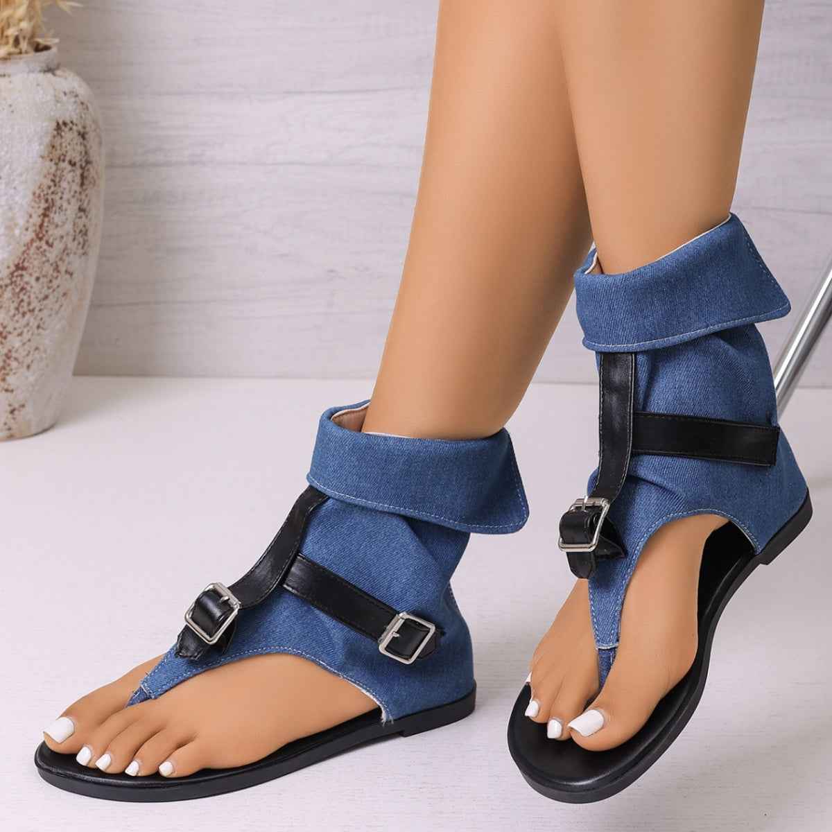 Toe Post Buckle Sandals