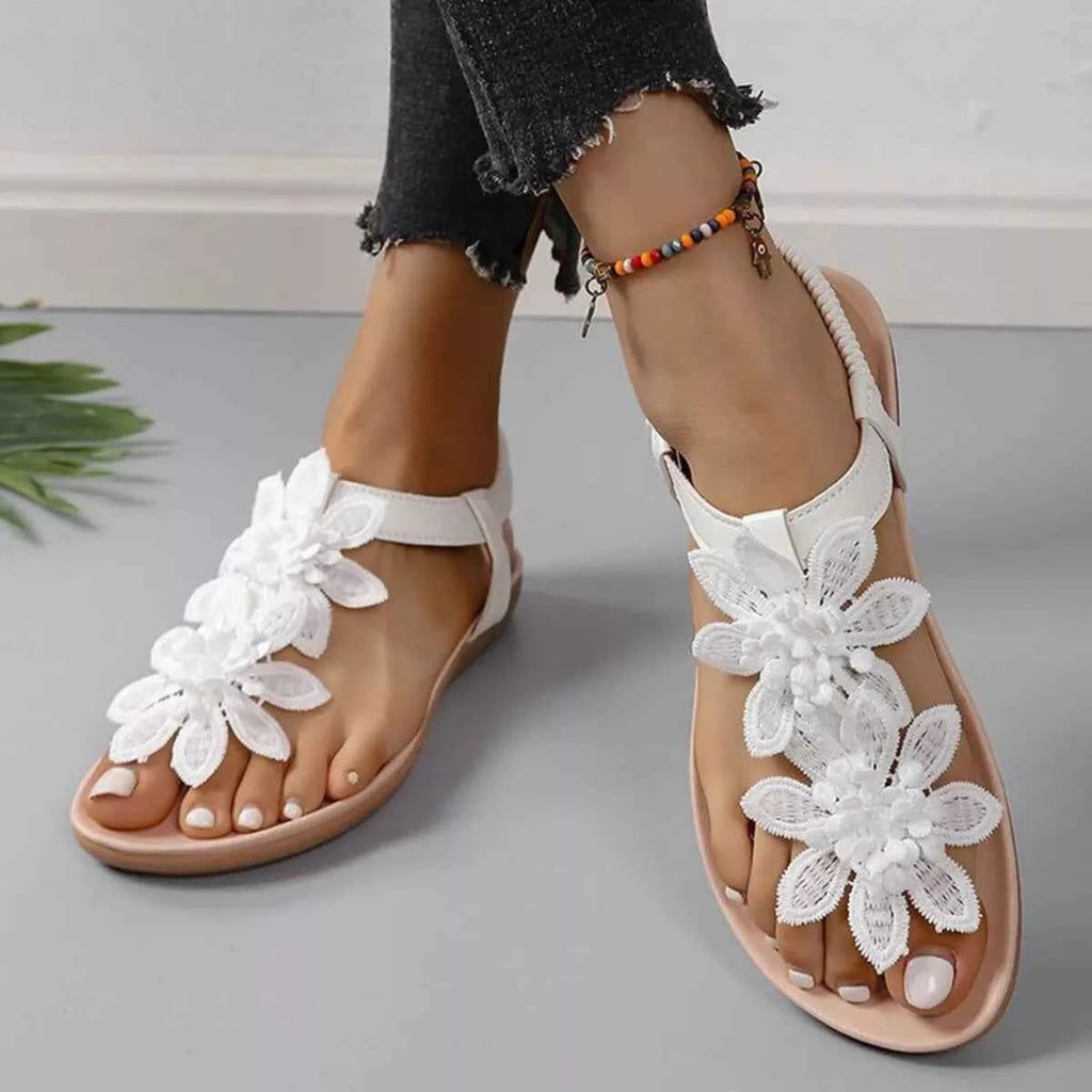 Flower Flats Sandals