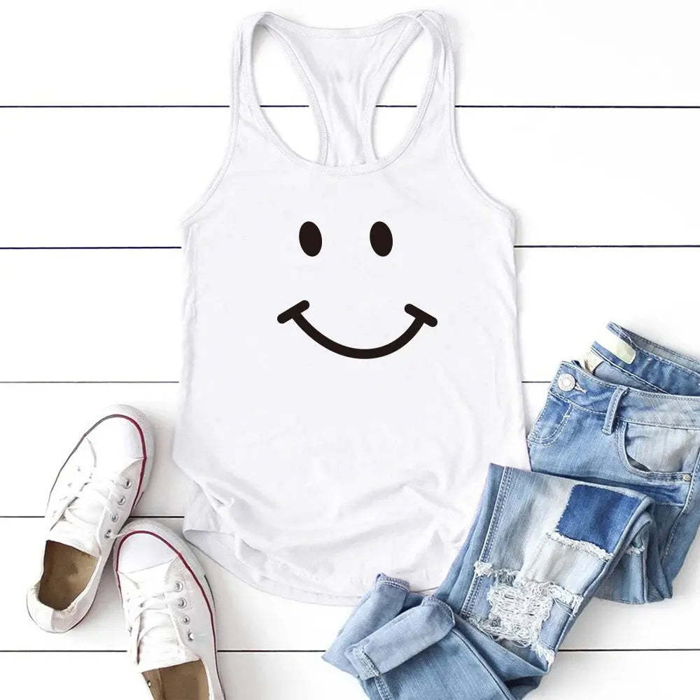 Love Your Smile Fashion Casual Undershirt Top - GlossiChic Collection White / S GlossiChic Collection Shirts & Tops