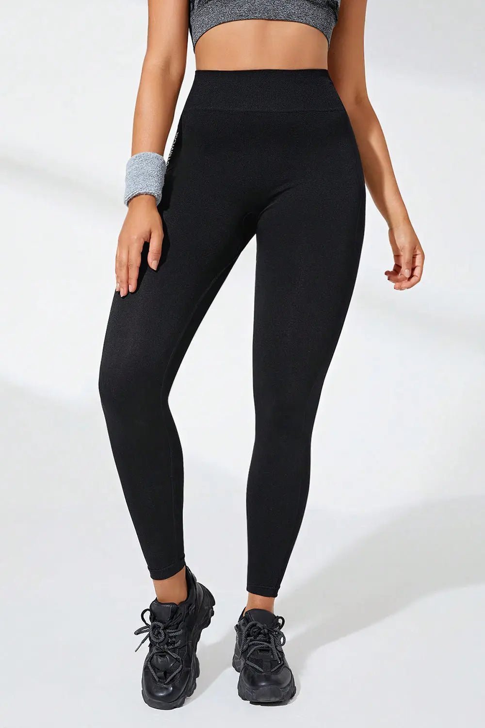 High Waist Active Leggings - GlossiChic Collection Black / S GlossiChic Collection Activewear