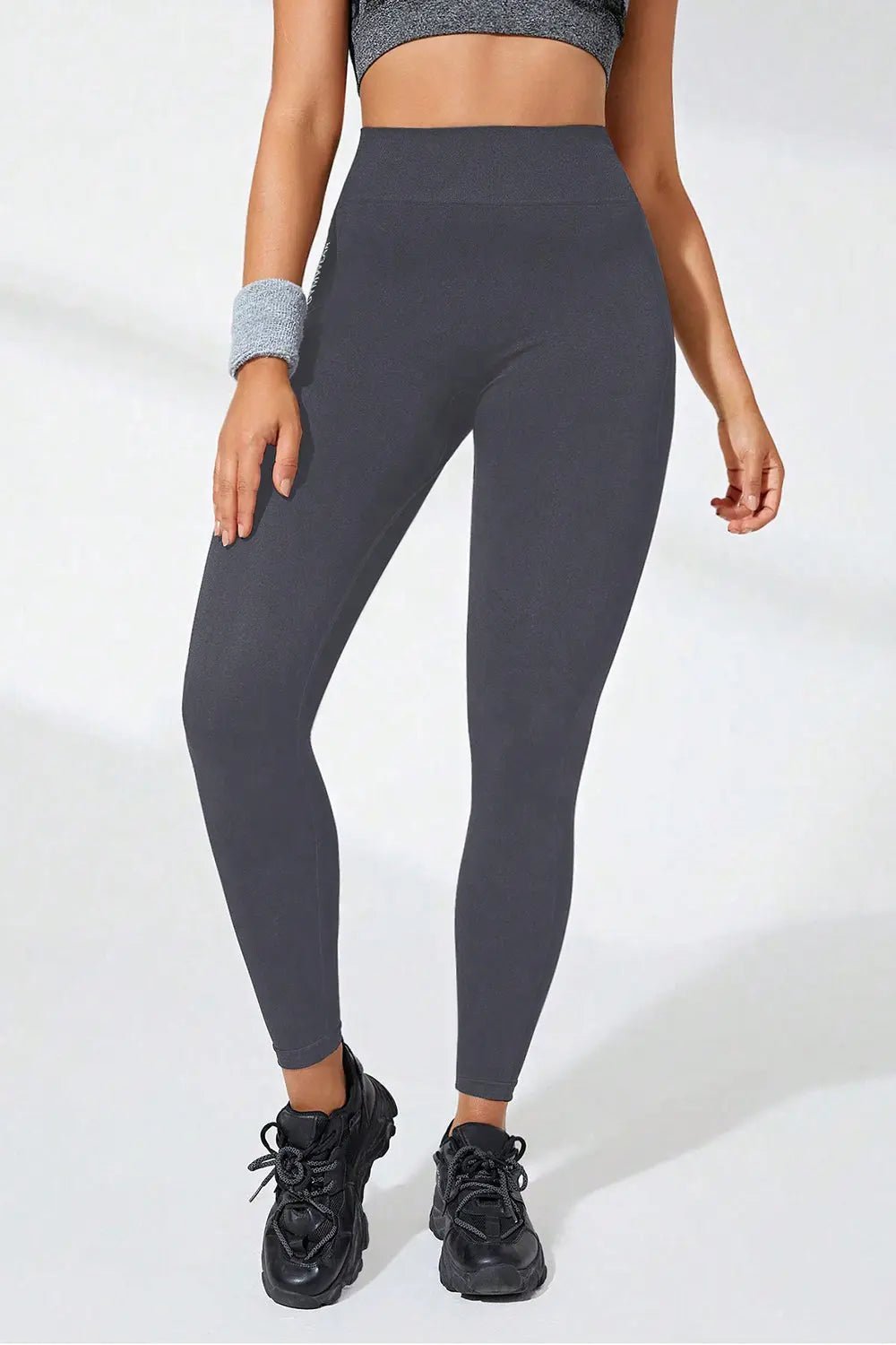 High Waist Active Leggings - GlossiChic Collection Black / S GlossiChic Collection Activewear
