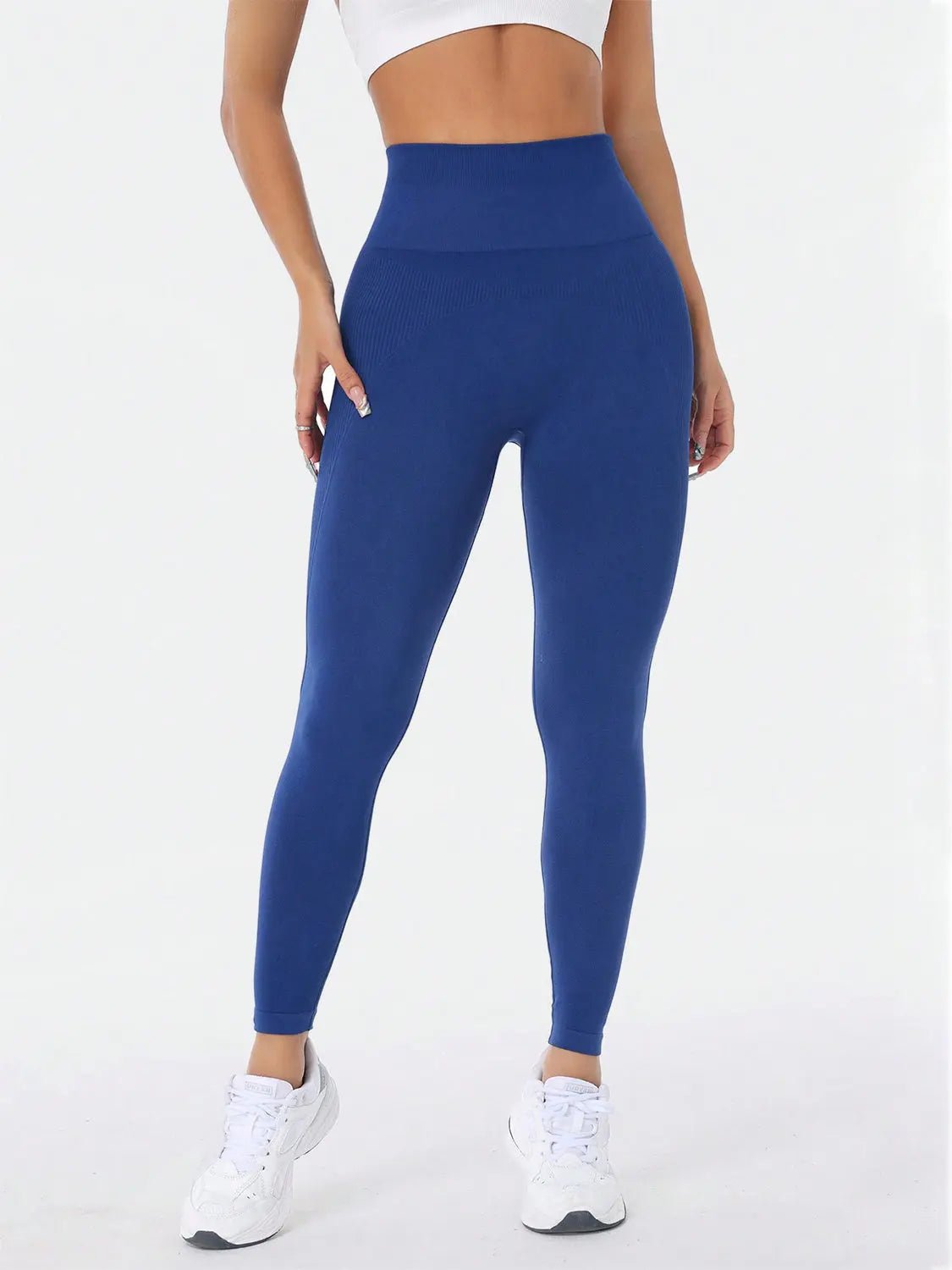 High Waist Active Leggings - GlossiChic Collection Royal Blue / S GlossiChic Collection Activewear