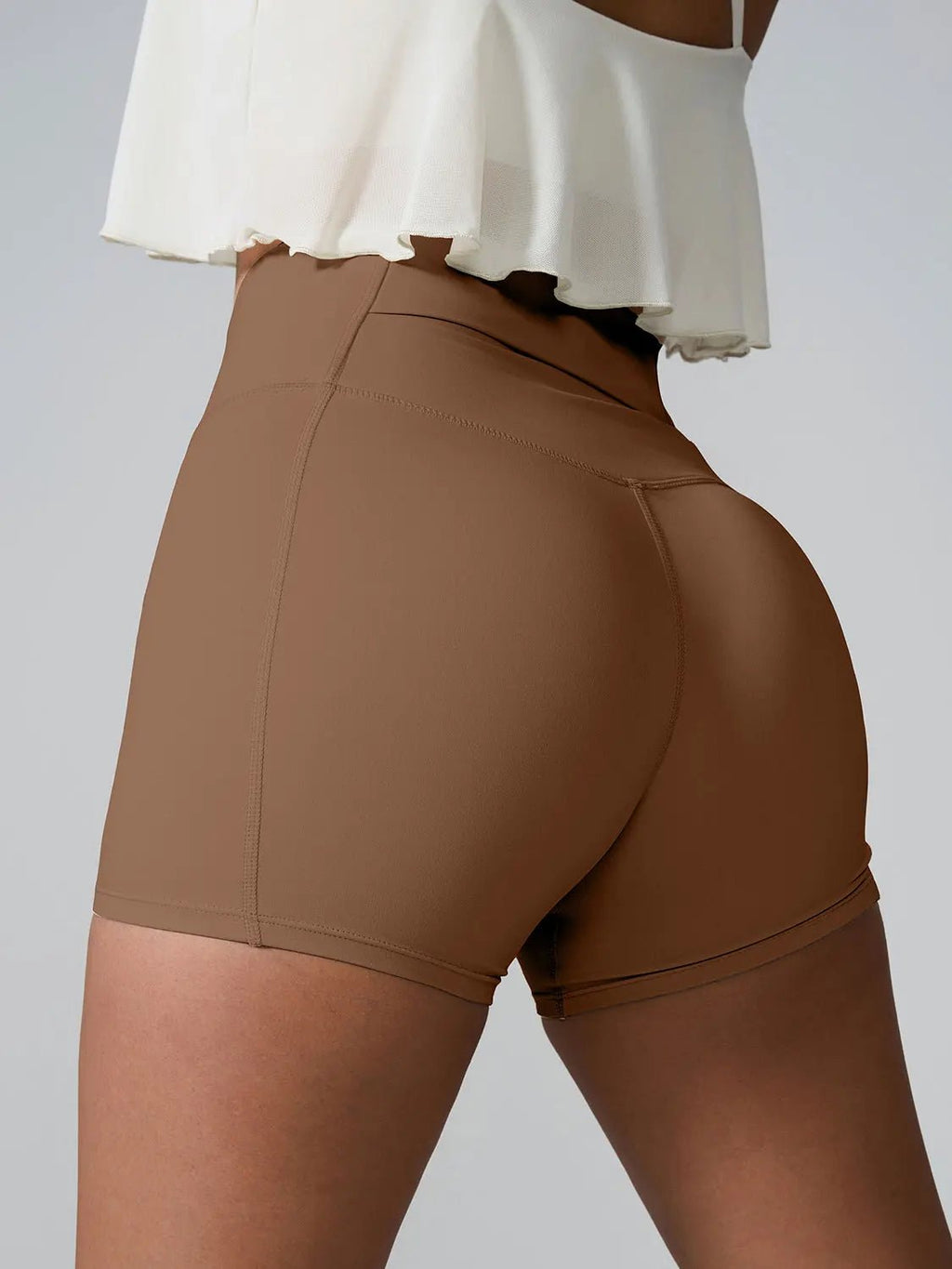 High Waist Active Shorts - GlossiChic CollectionActivewear