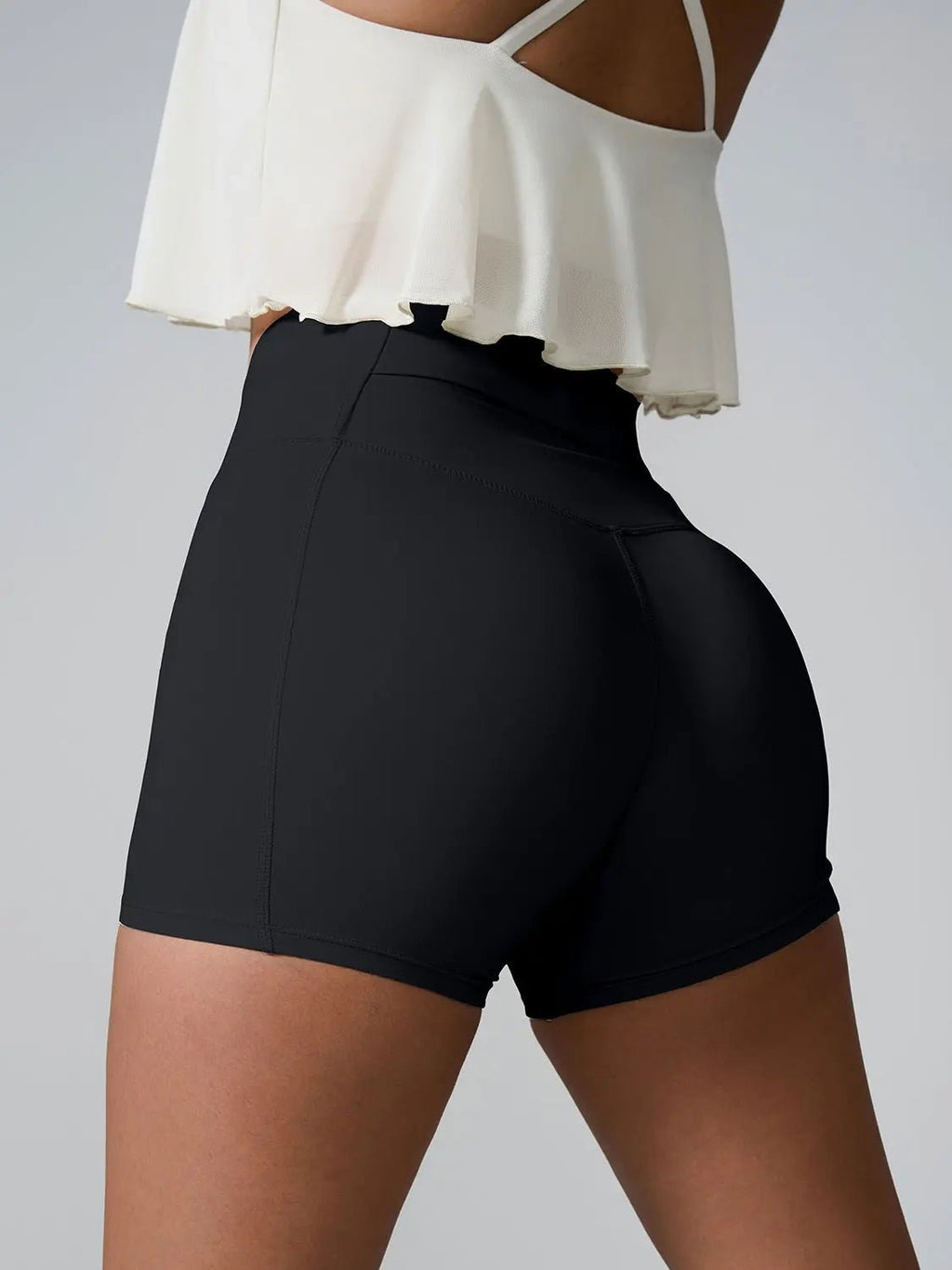 High Waist Active Shorts - GlossiChic CollectionActivewear