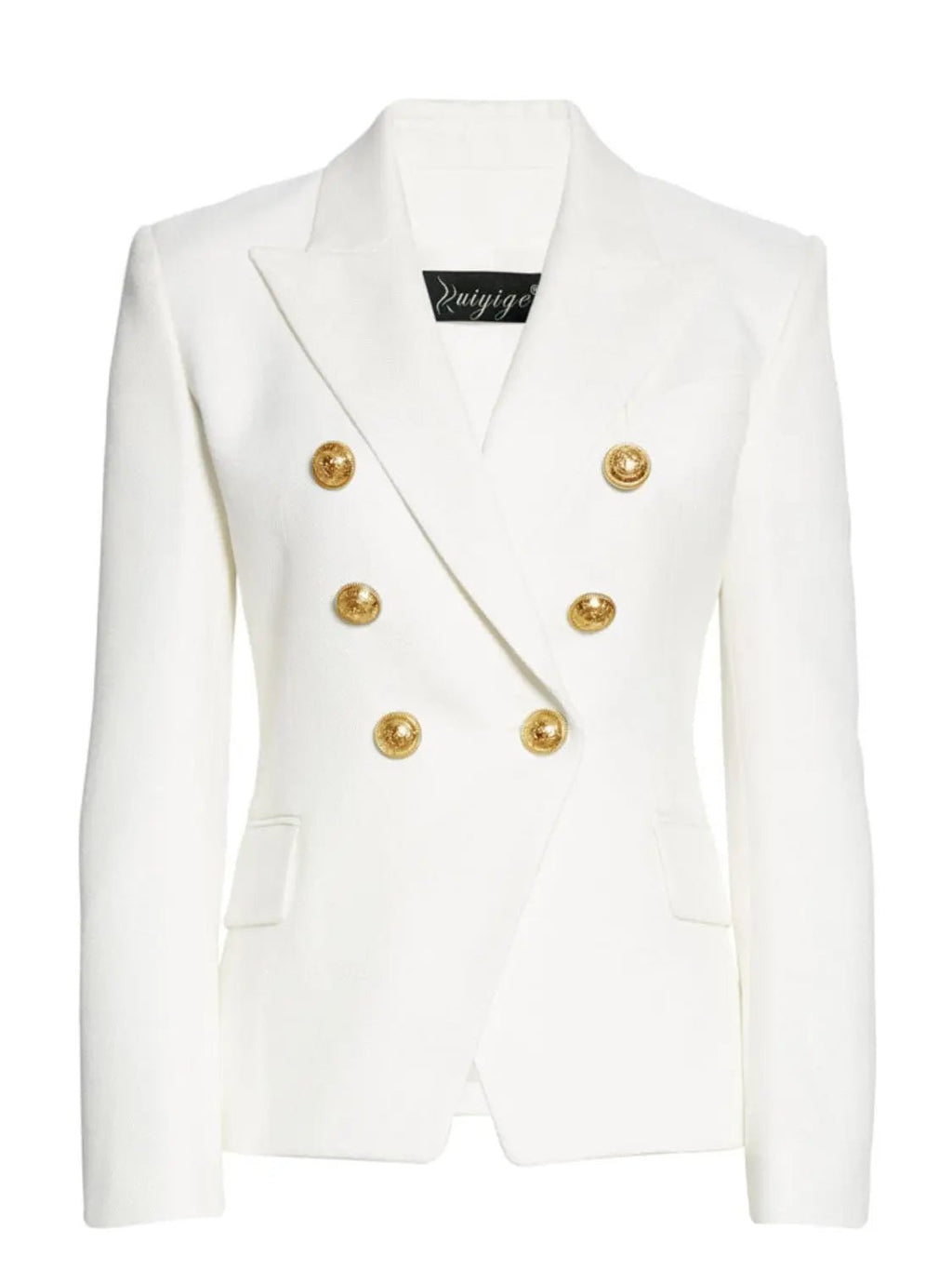 Lapel Collar Long Sleeve Blazer - GlossiChic Collection Hot Pink / S GlossiChic Collection Blazer & Cardigan