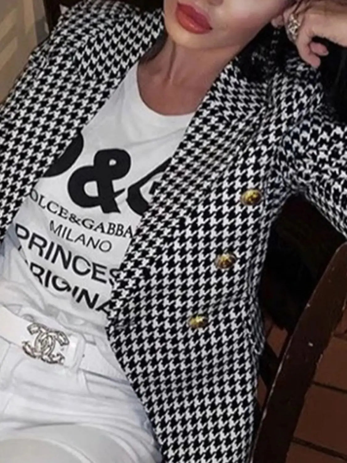 Lapel Collar Long Sleeve Blazer - GlossiChic Collection Hot Pink / S GlossiChic Collection Blazer & Cardigan