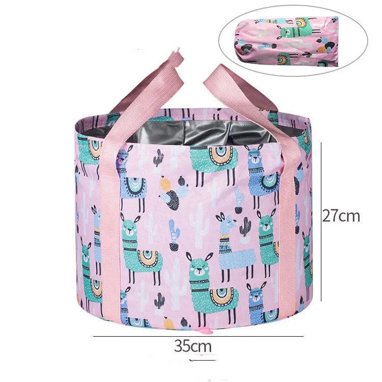 Large Travel Foot Soak Bag With Foldable Basin - GlossiChic CollectionHandbags
