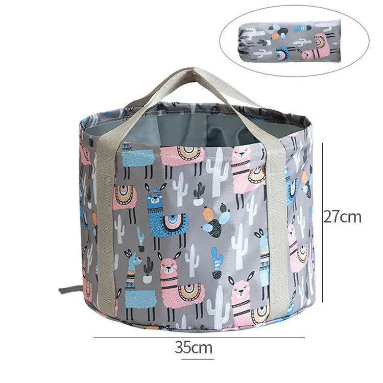 Large Travel Foot Soak Bag With Foldable Basin - GlossiChic CollectionHandbags