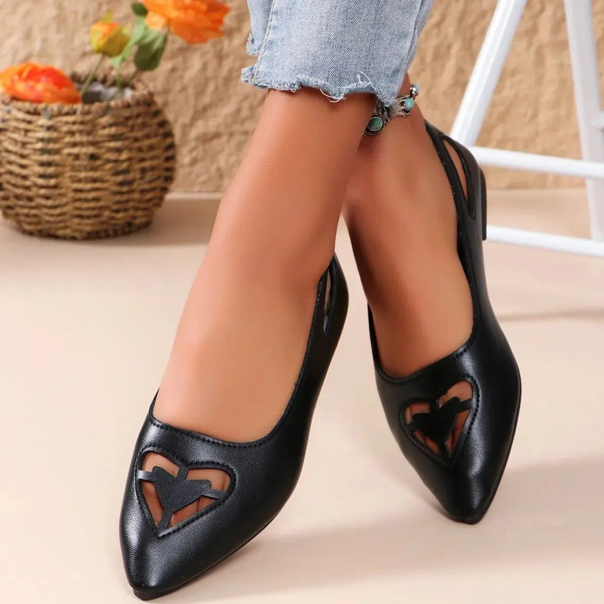Point Toe Flats Slip - Ons - GlossiChic CollectionShoes