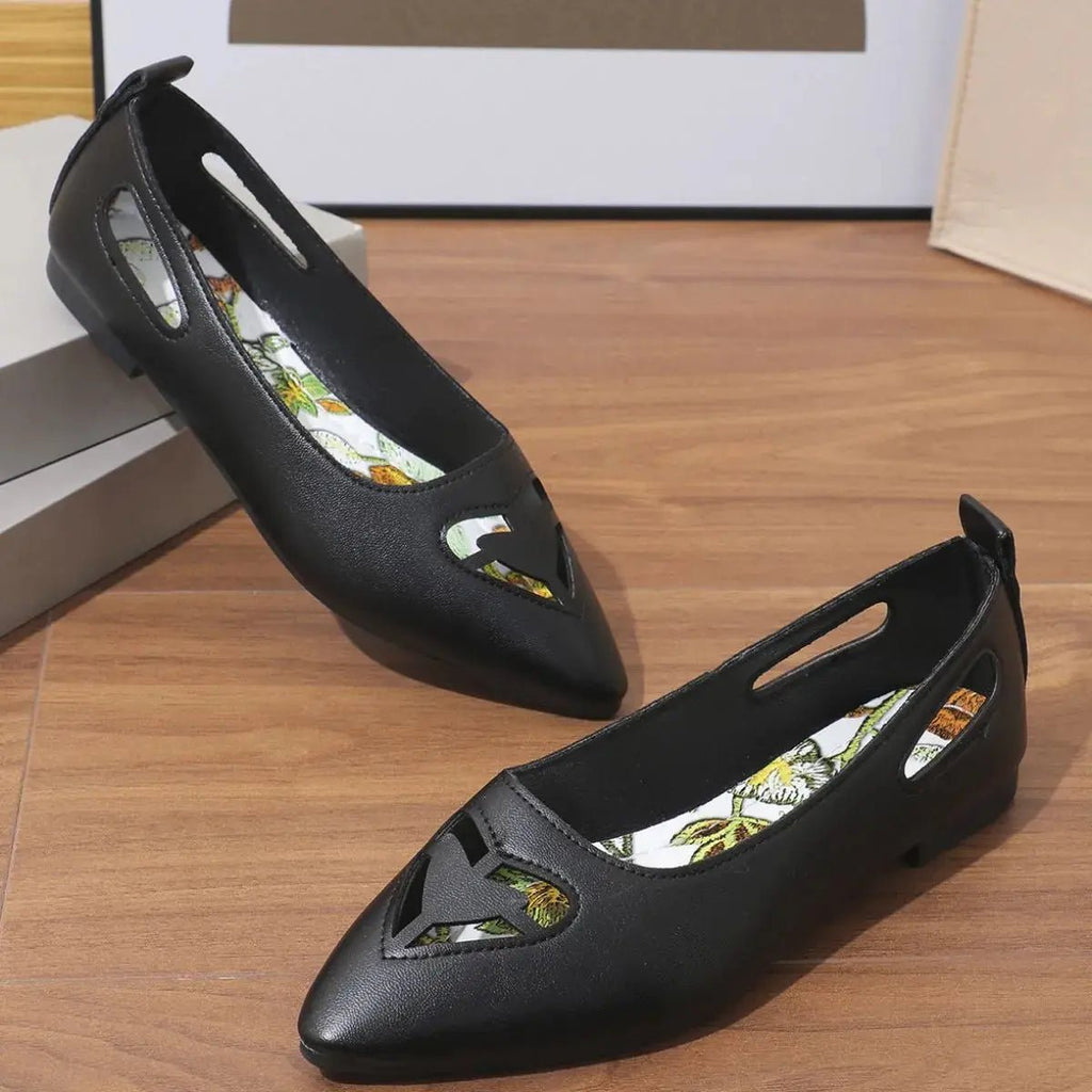 Point Toe Flats Slip - Ons - GlossiChic CollectionShoes
