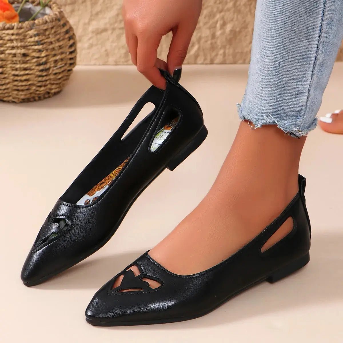Point Toe Flats Slip - Ons - GlossiChic CollectionShoes
