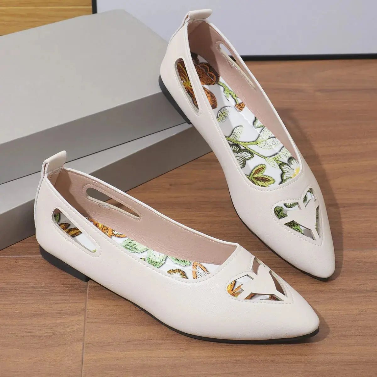 Point Toe Flats Slip - Ons - GlossiChic CollectionShoes