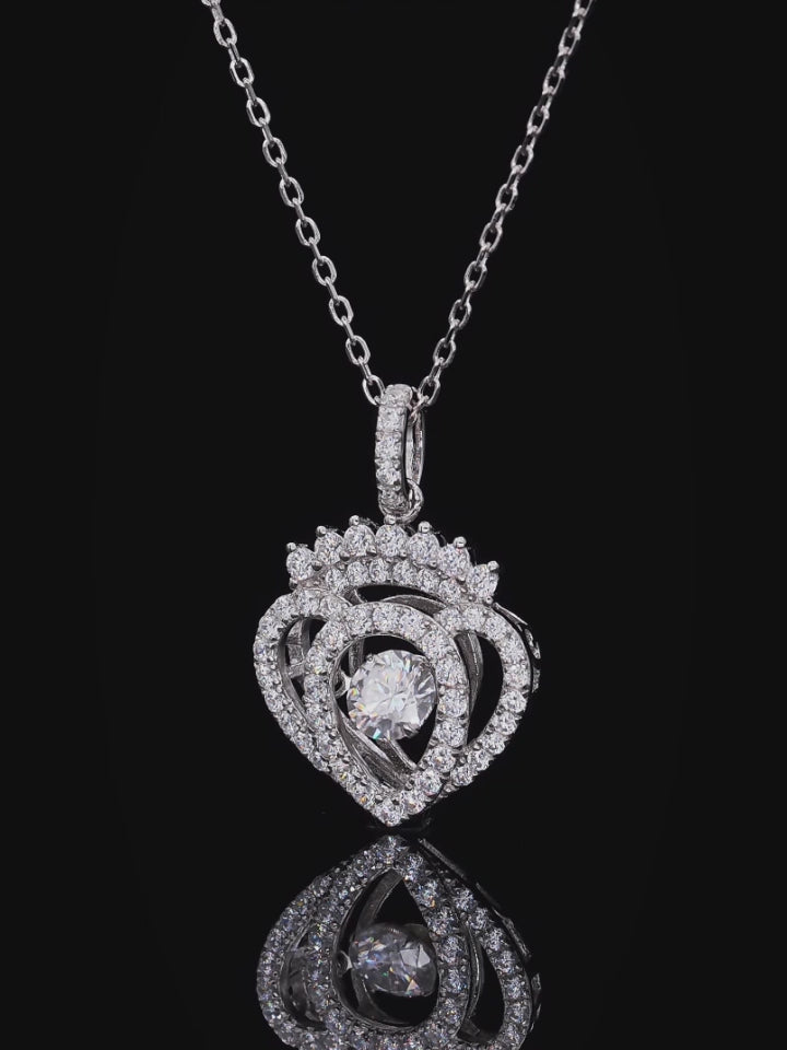 Moissanite 925 Sterling Sliver Necklace