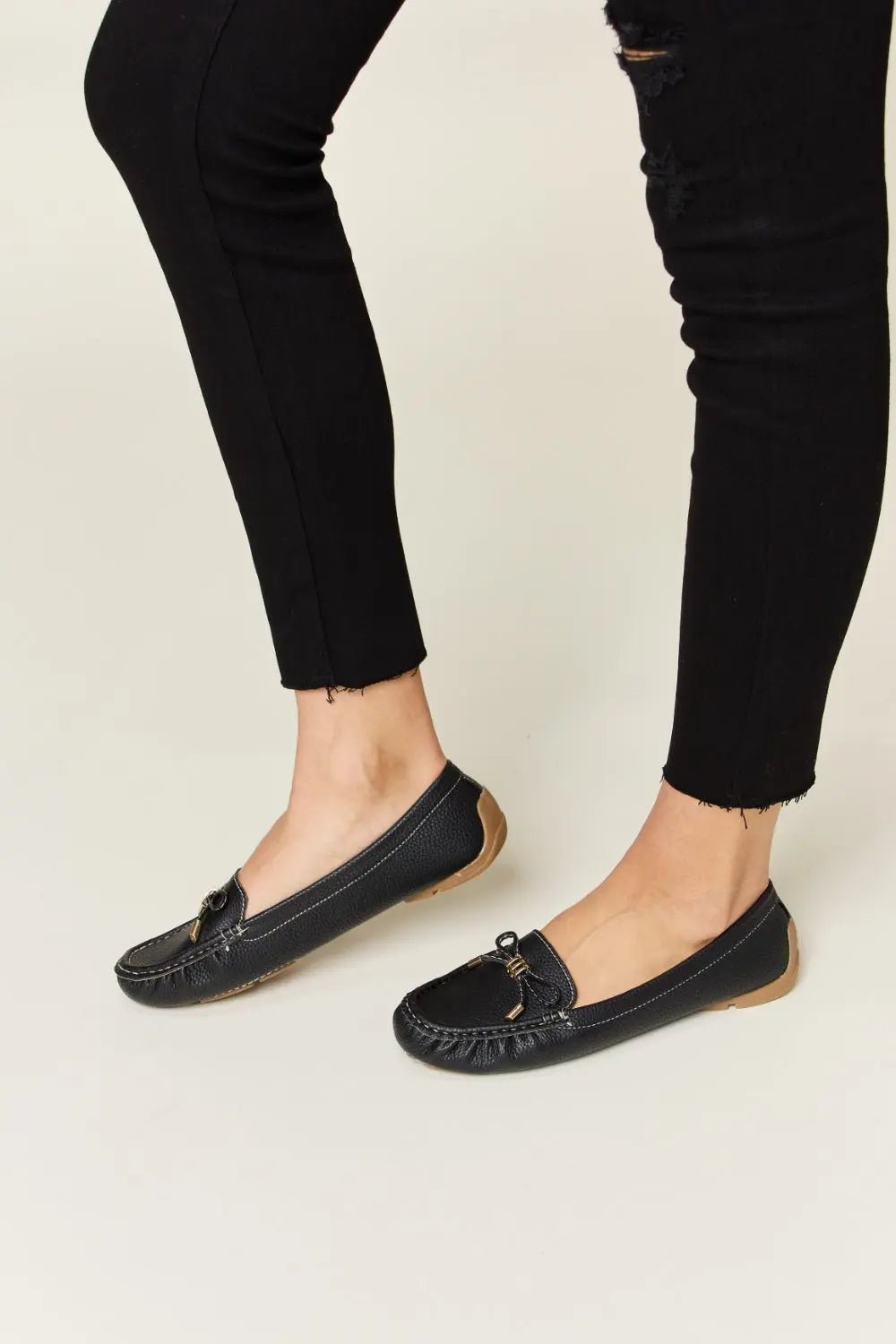 Slip On Bow Flats Loafers - GlossiChic CollectionShoes & Accessories