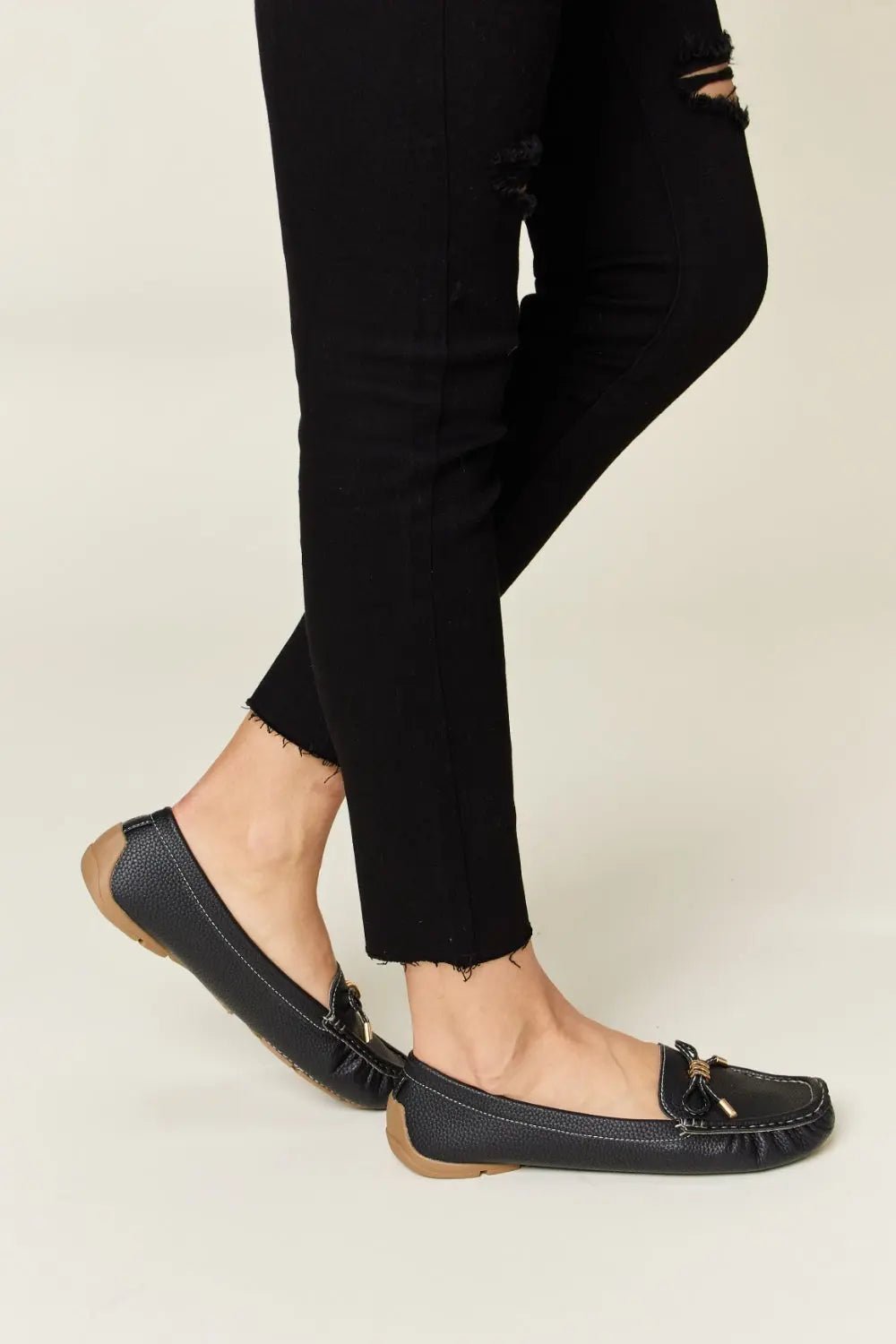 Slip On Bow Flats Loafers - GlossiChic CollectionShoes & Accessories