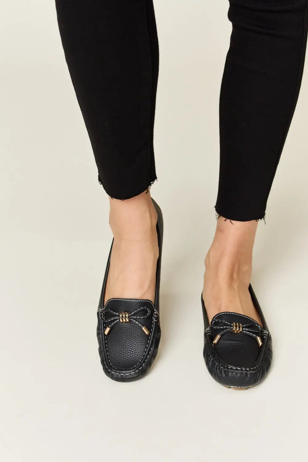 Slip On Bow Flats Loafers - GlossiChic CollectionShoes & Accessories