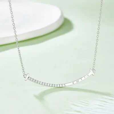 Moissanite 925 Sterling Sliver Necklace - GlossiChic Collection Silver / One Size GlossiChic Collection jewelry