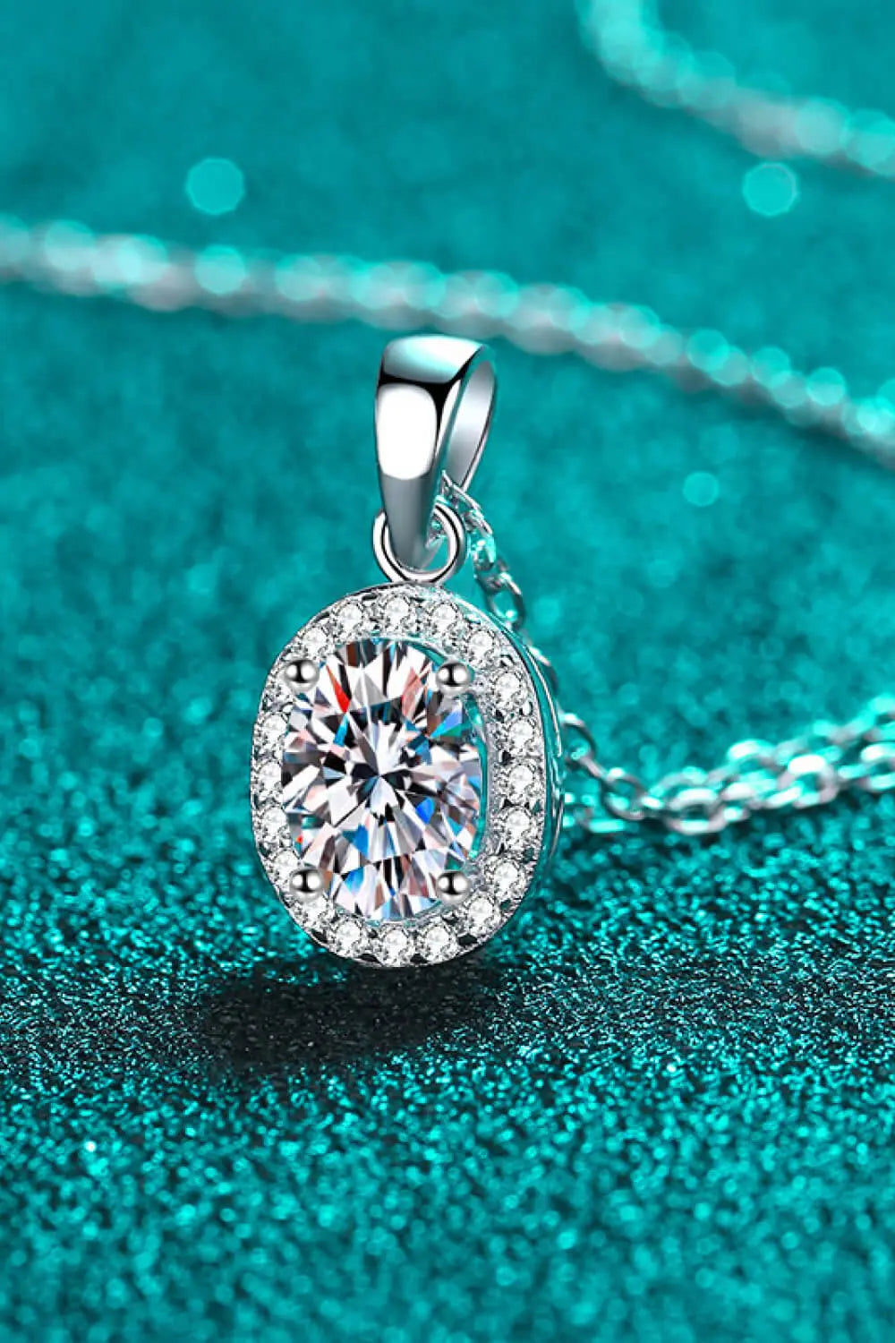 Be The One 1 Carat Moissanite Pendant Necklace - GlossiChic Collection Silver / One Size GlossiChic Collection jewelry