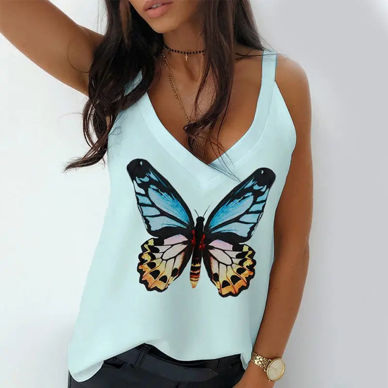 Print Camisole Halter - GlossiChic Collection C / S GlossiChic Collection Shirts & Tops