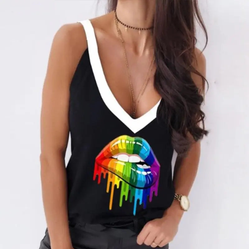 Print Camisole Halter - GlossiChic Collection E / S GlossiChic Collection Shirts & Tops