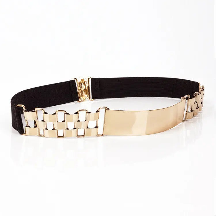 Metal Chain Belt - GlossiChic Collection apricot GlossiChic Collection Belts & Hats